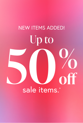 Up to 50% off sale items