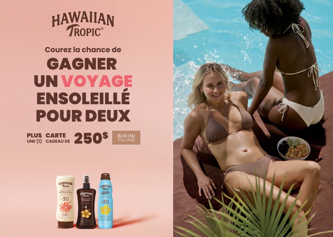 Courez la chance de gagner un voyage ensoleill&eacute; pour deux