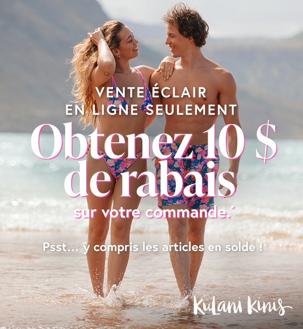 Vente éclair - En ligne seulement 