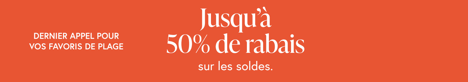 Dernier appel pour vos favoris de plage 