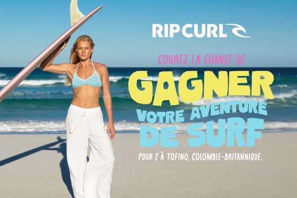 Concours Rip Curl à Tofino.