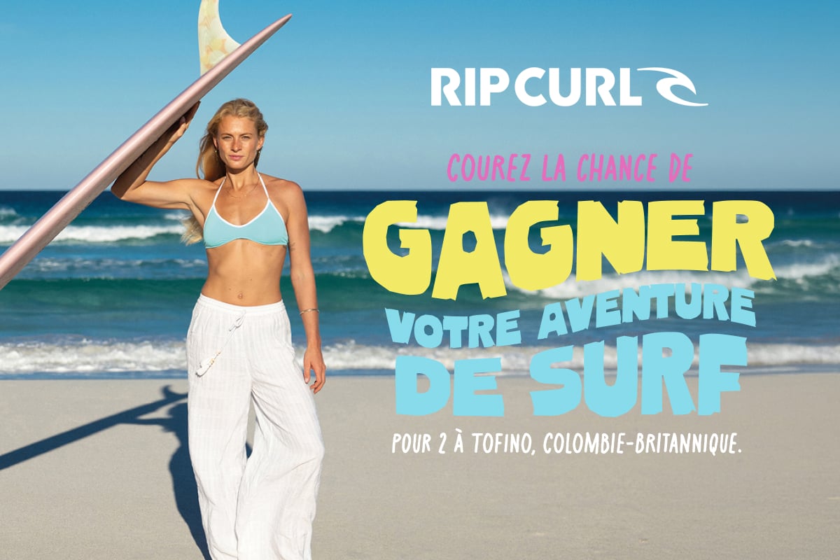 Concours Rip Curl à Tofino.