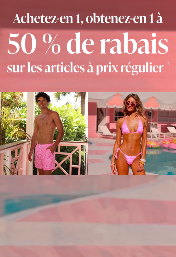 Maillots de bain pour femmes et hommes.
