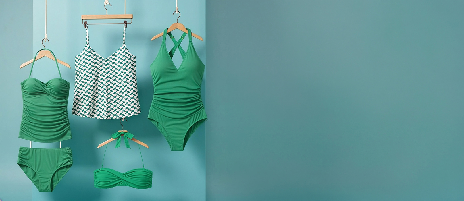 Flats picture of swimwear from Anne Cole brand. 