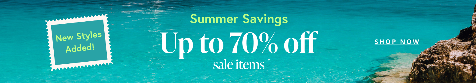 Summer Savings : Up to 70% off sale items