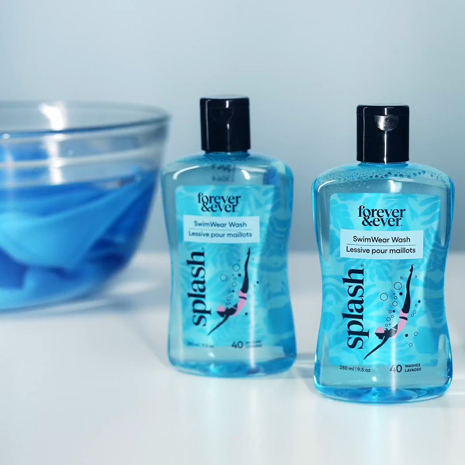 Splash soap bottles