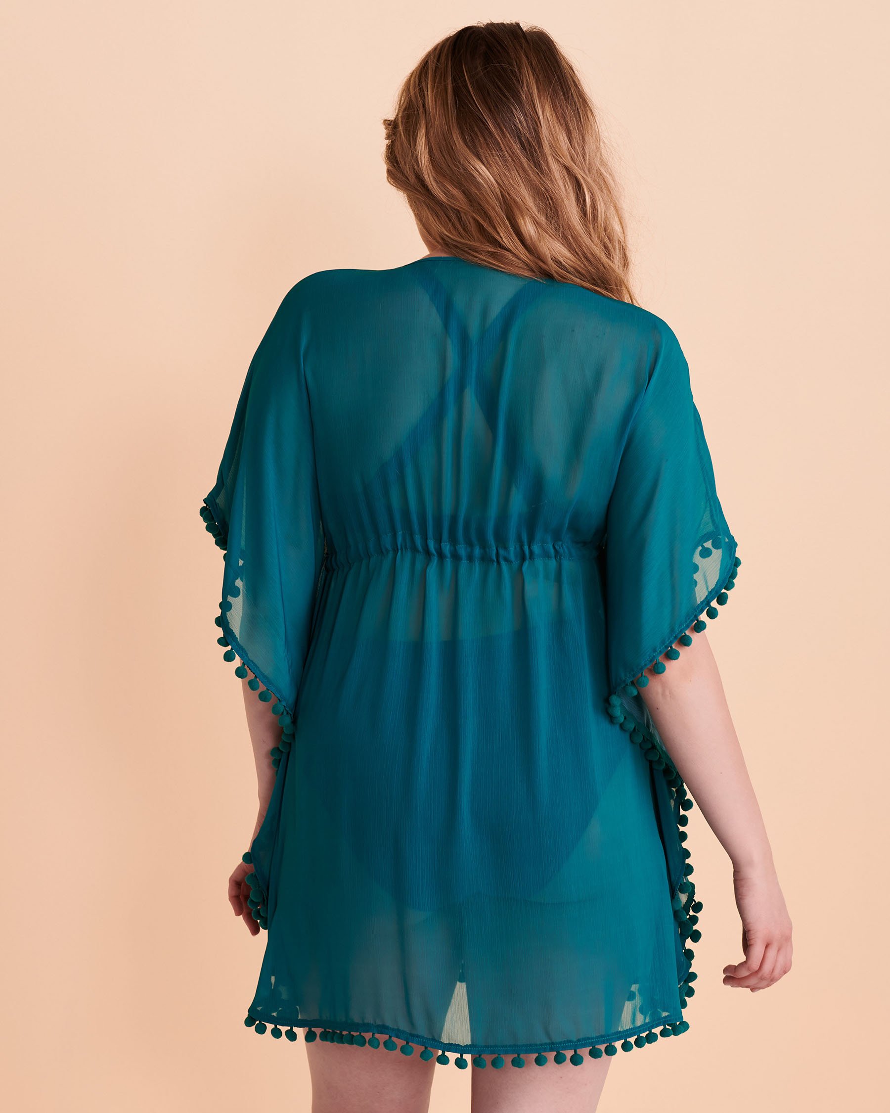 BLEU ROD BEATTIE GYPSET Chiffon Caftan Teal RBGS00801H - View2