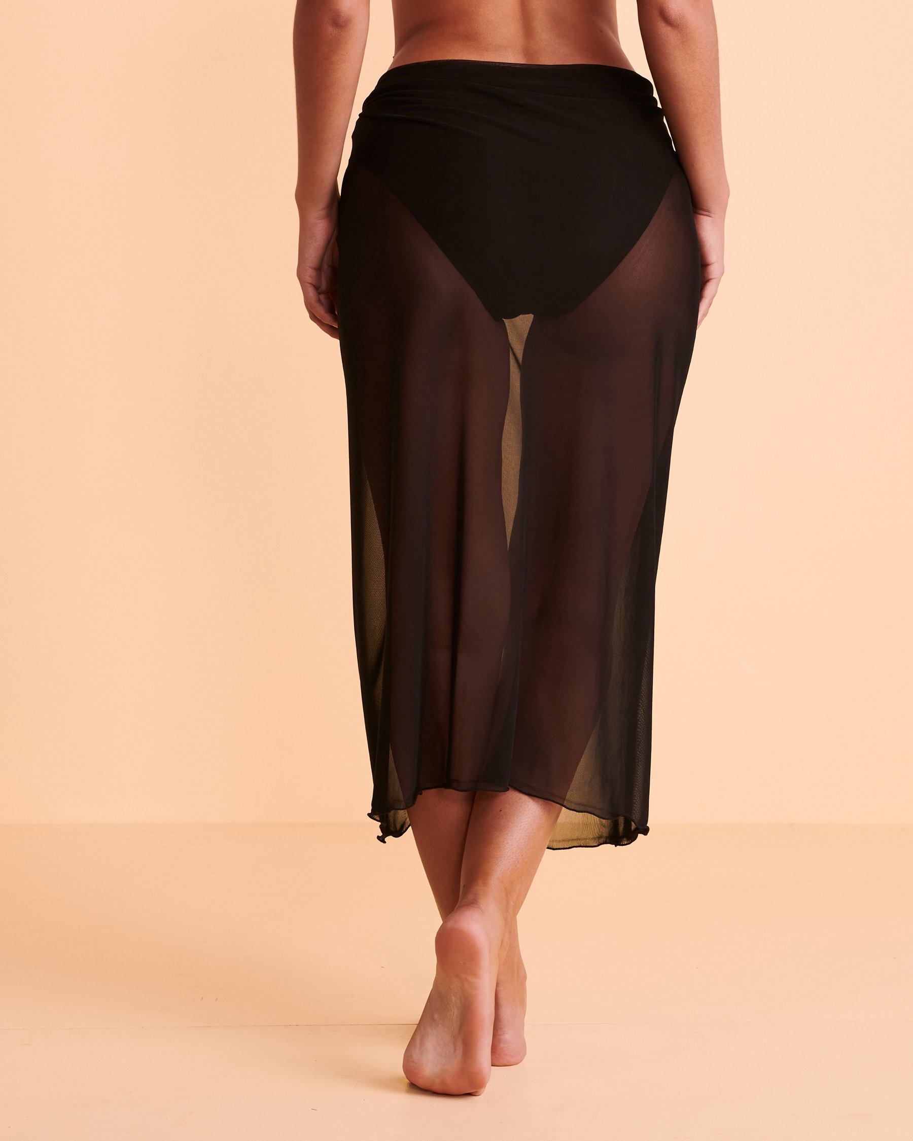 COVER ME Paréo en résille Noir 22025358 - View2