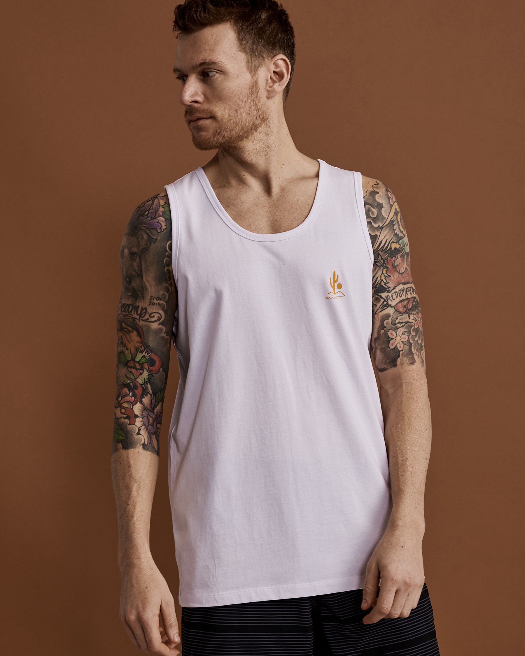 BLACK BULL APPAREL Camisole SHAWN Blanc 30101 - View1