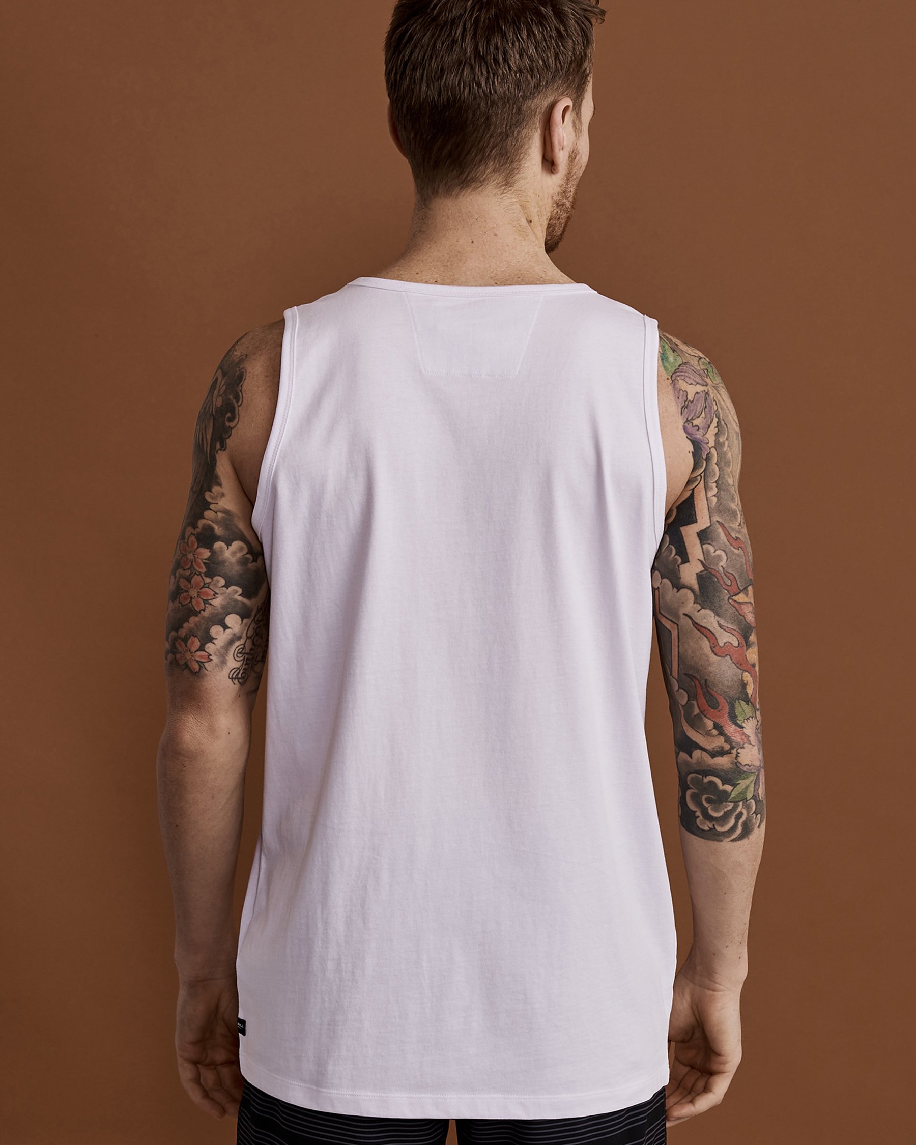 BLACK BULL APPAREL Camisole SHAWN Blanc 30101 - View2