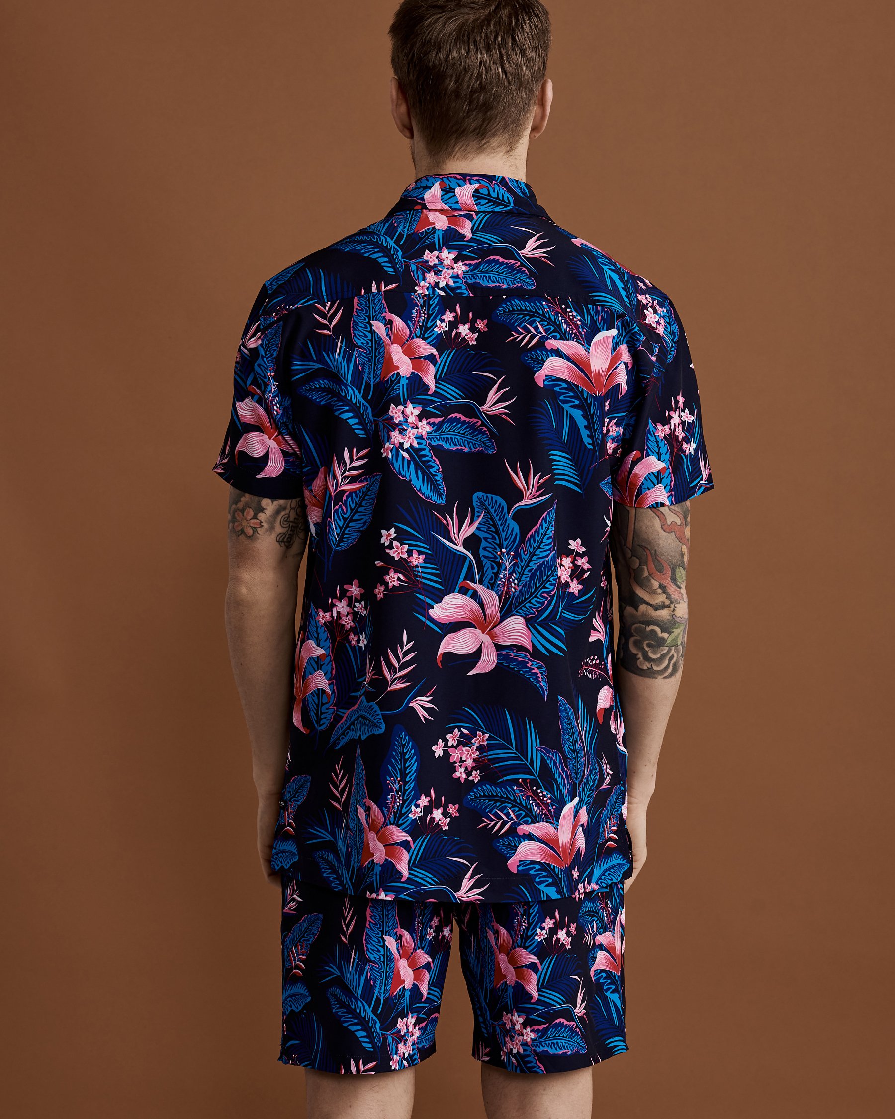 BLACK BULL APPAREL REGGIE Short Sleeve Shirt Dark tropics 34024 - View2