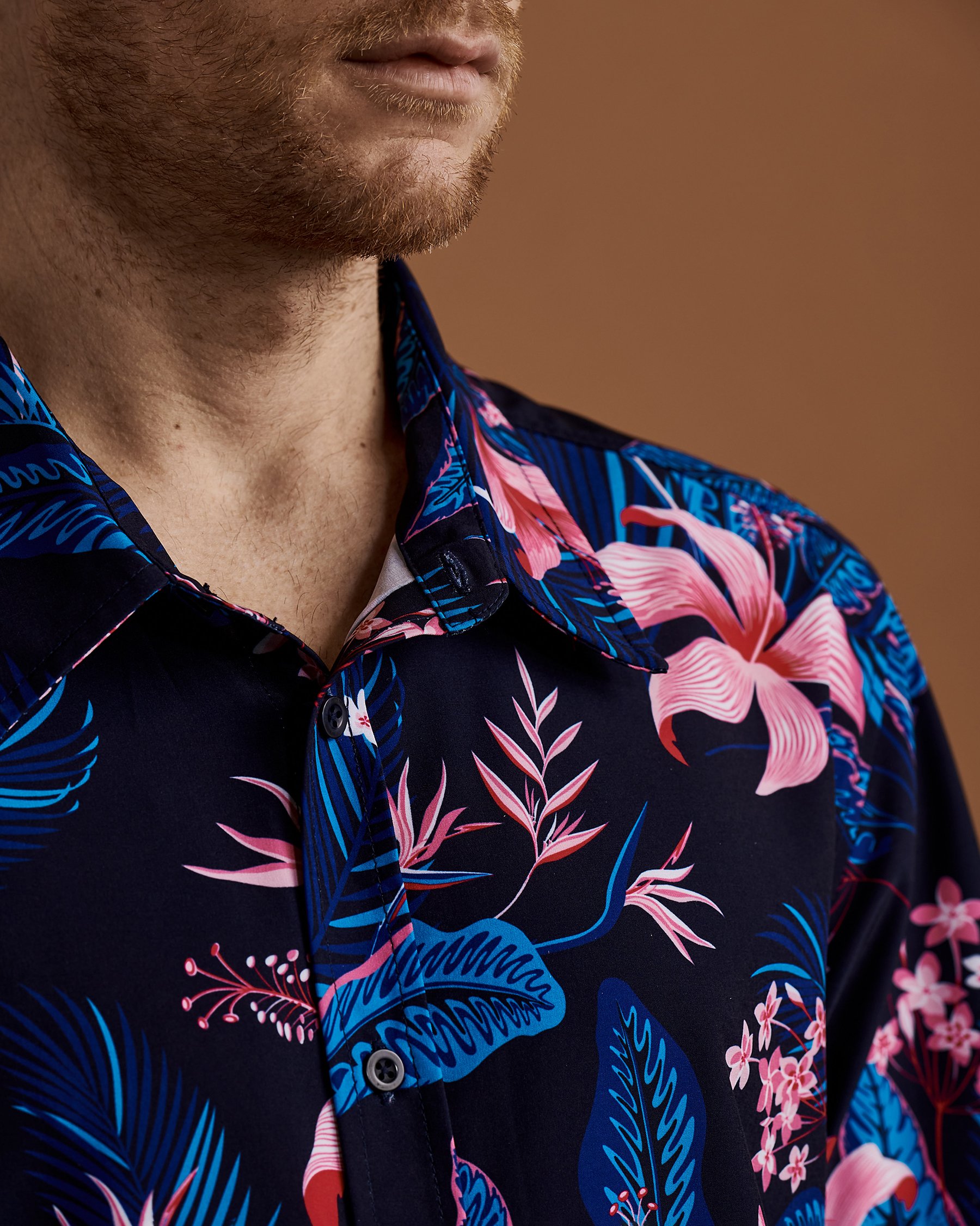 BLACK BULL APPAREL REGGIE Short Sleeve Shirt Dark tropics 34024 - View3
