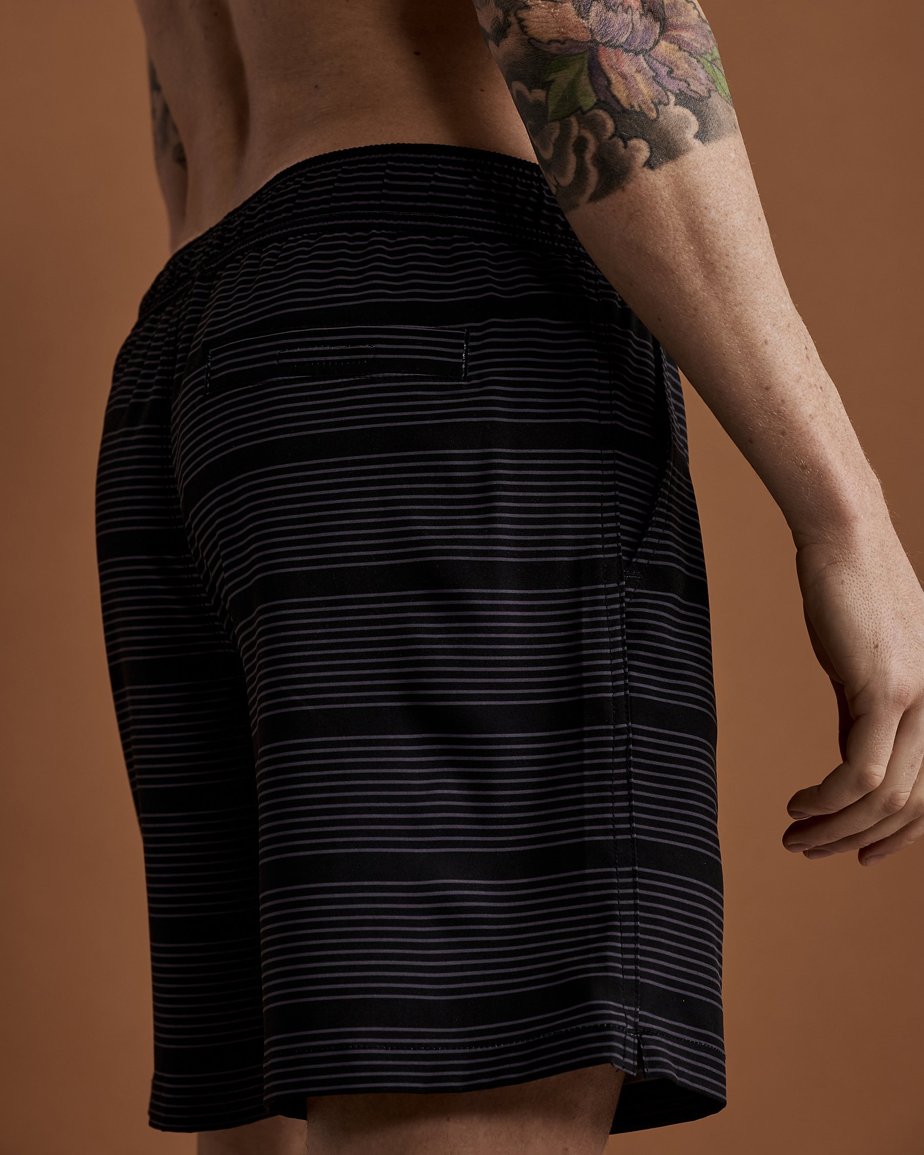 BLACK BULL APPAREL EDISON Volley Swimsuit Black 3905-1031 - View3