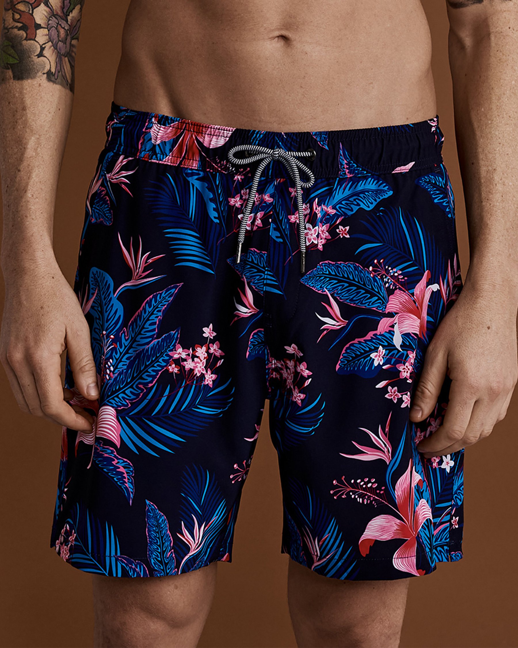 BLACK BULL APPAREL EDISON Volley Swimsuit Dark tropics 3905-1032 - View1