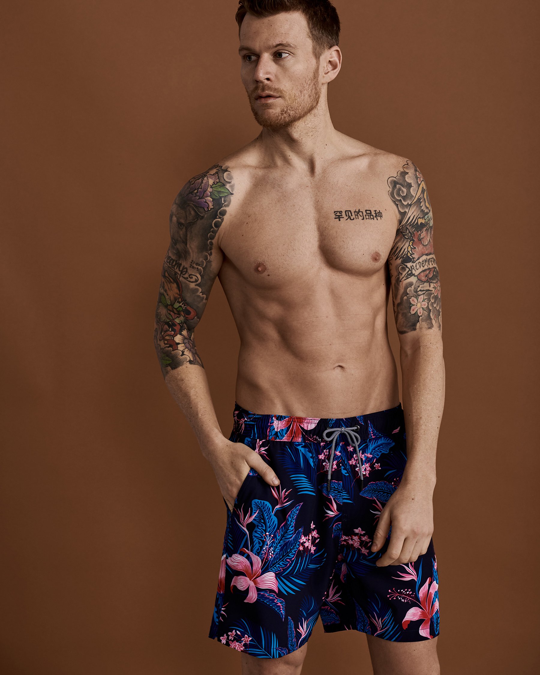 BLACK BULL APPAREL EDISON Volley Swimsuit Dark tropics 3905-1032 - View6