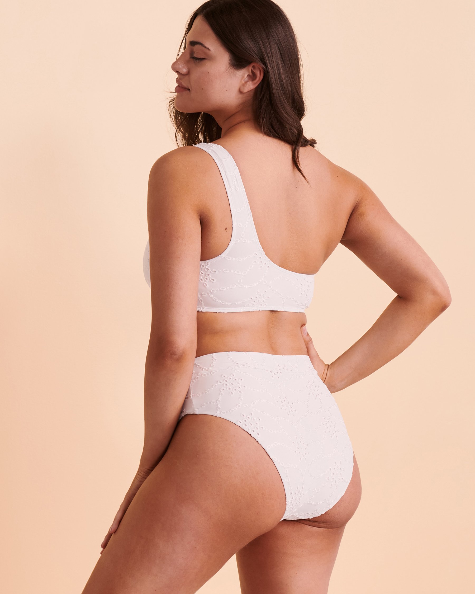 SANTEMARE Haut de bikini une épaule EYELET Œillet 01100092 - Voir4