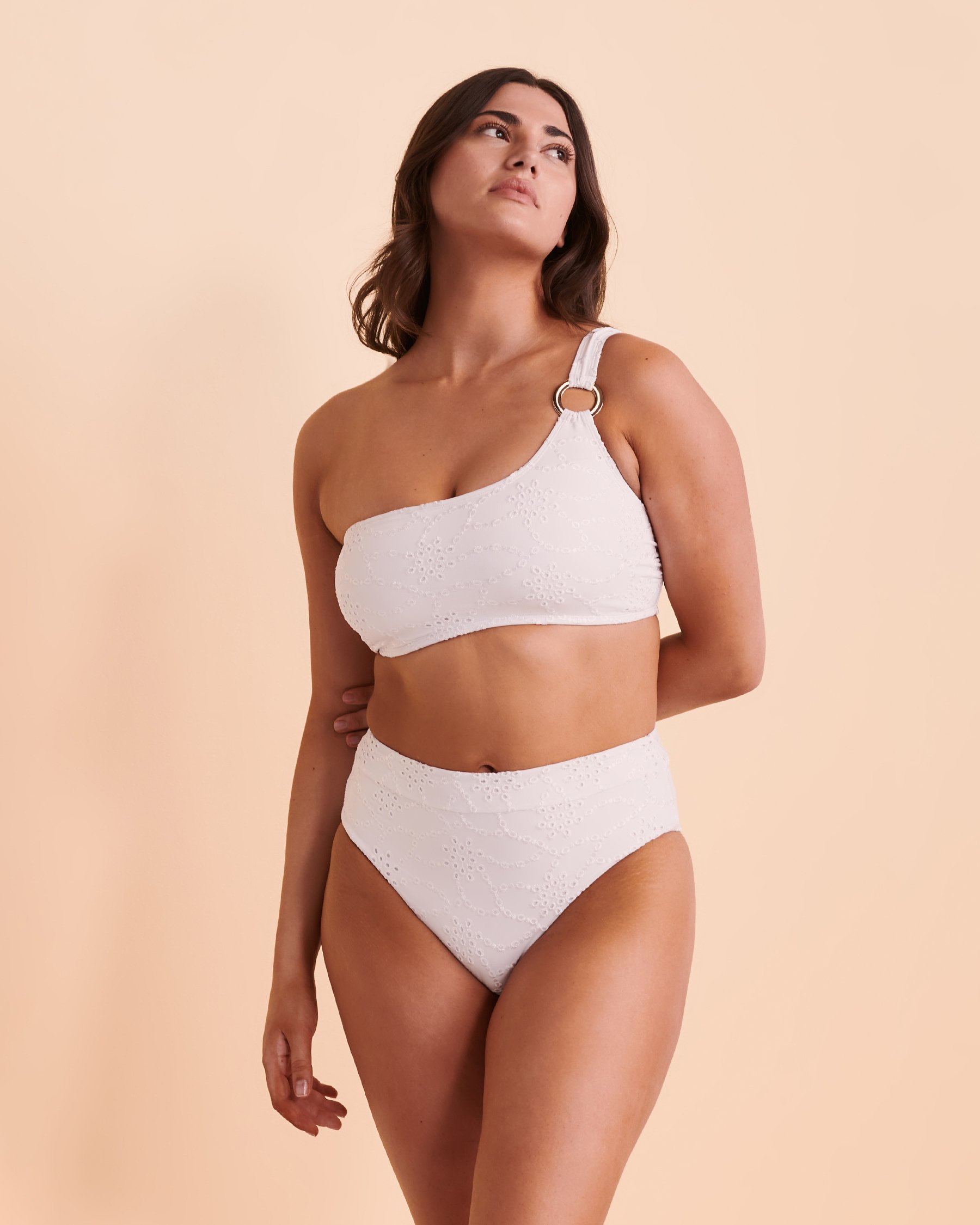 SANTEMARE EYELET High Waist Bikini Bottom Eyelet 01300102 - View5