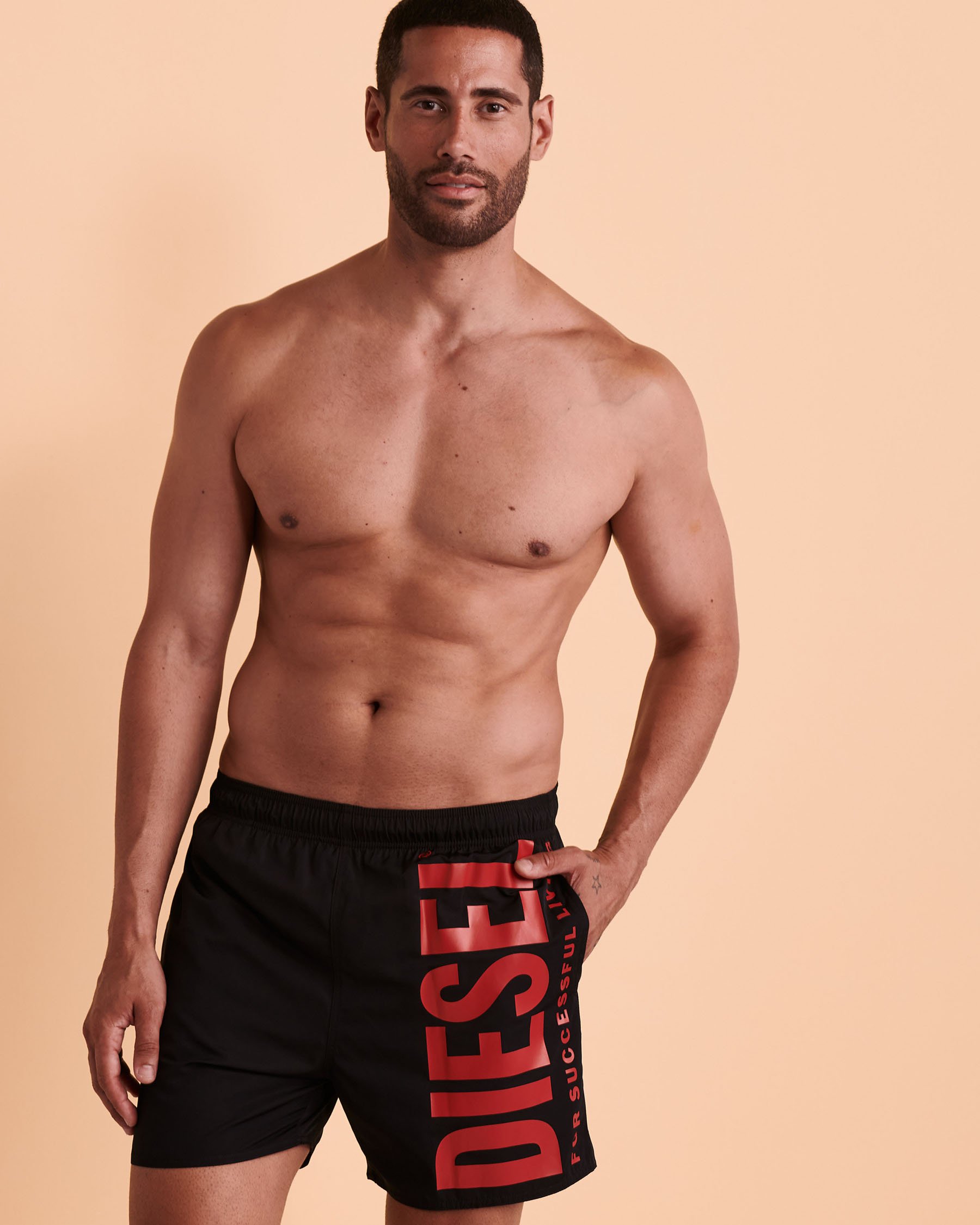 DIESEL WAVE Volley Swimsuit Black A070920WDAP - View4