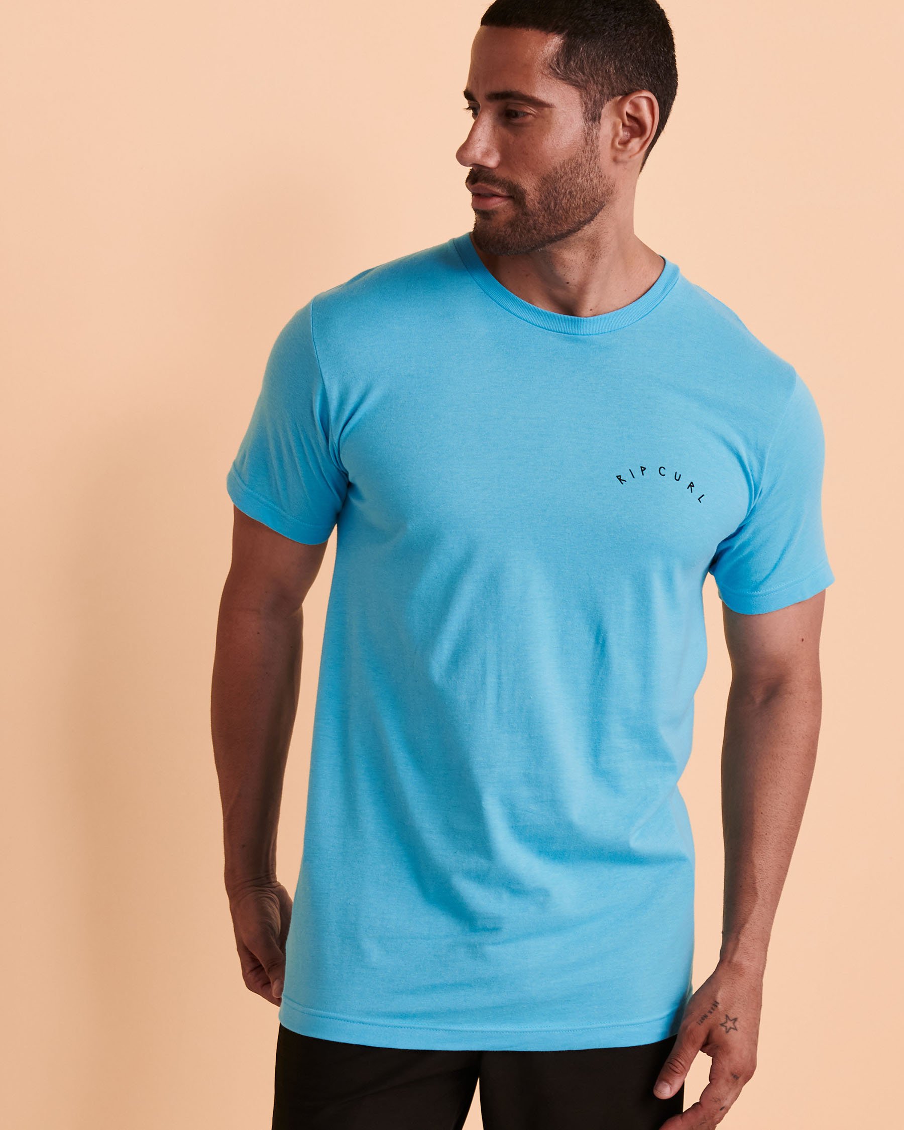RIP CURL Chandail manches courtes DEAD SLED Aqua 054MTE - Voir1
