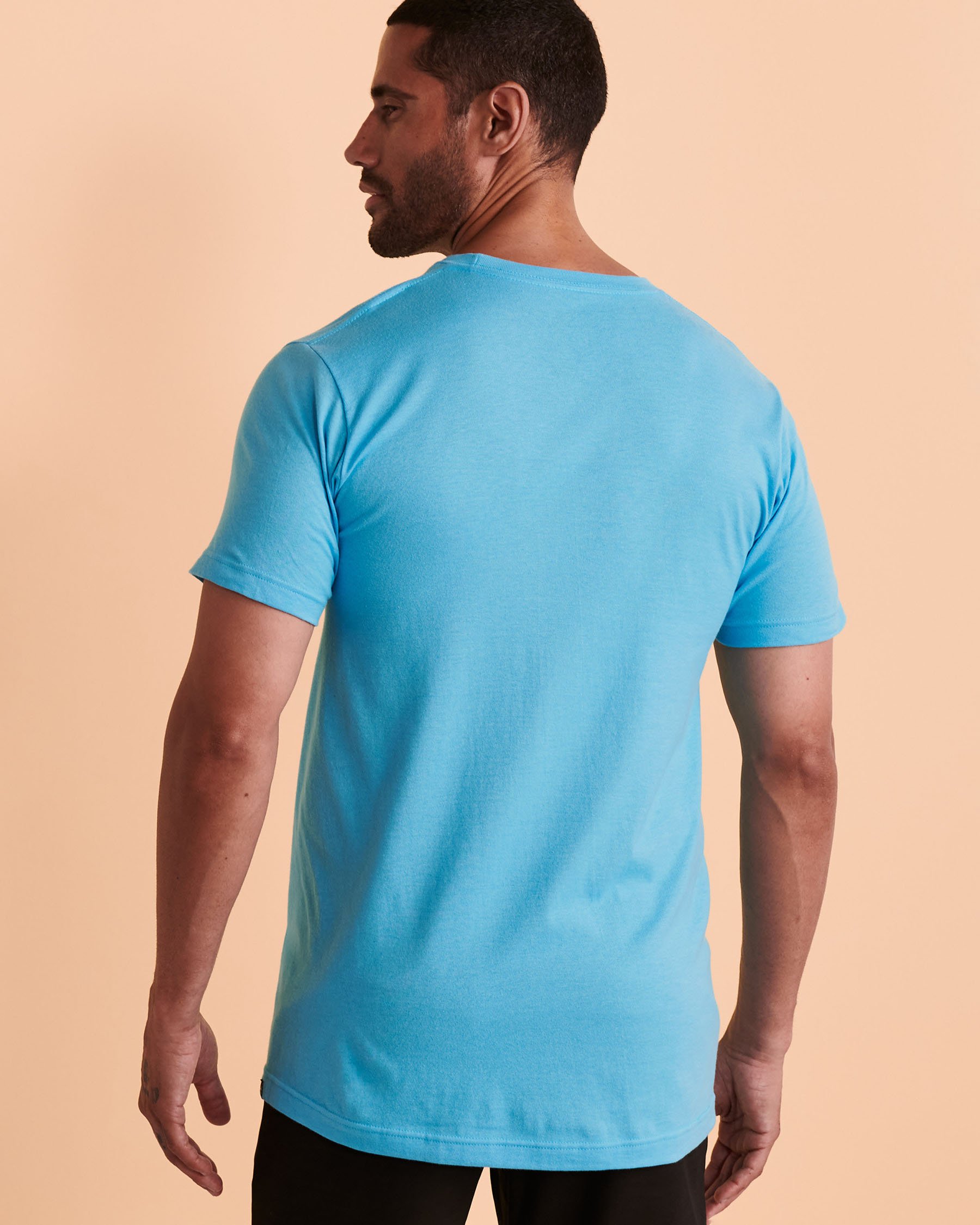 RIP CURL Chandail manches courtes DEAD SLED Aqua 054MTE - Voir2