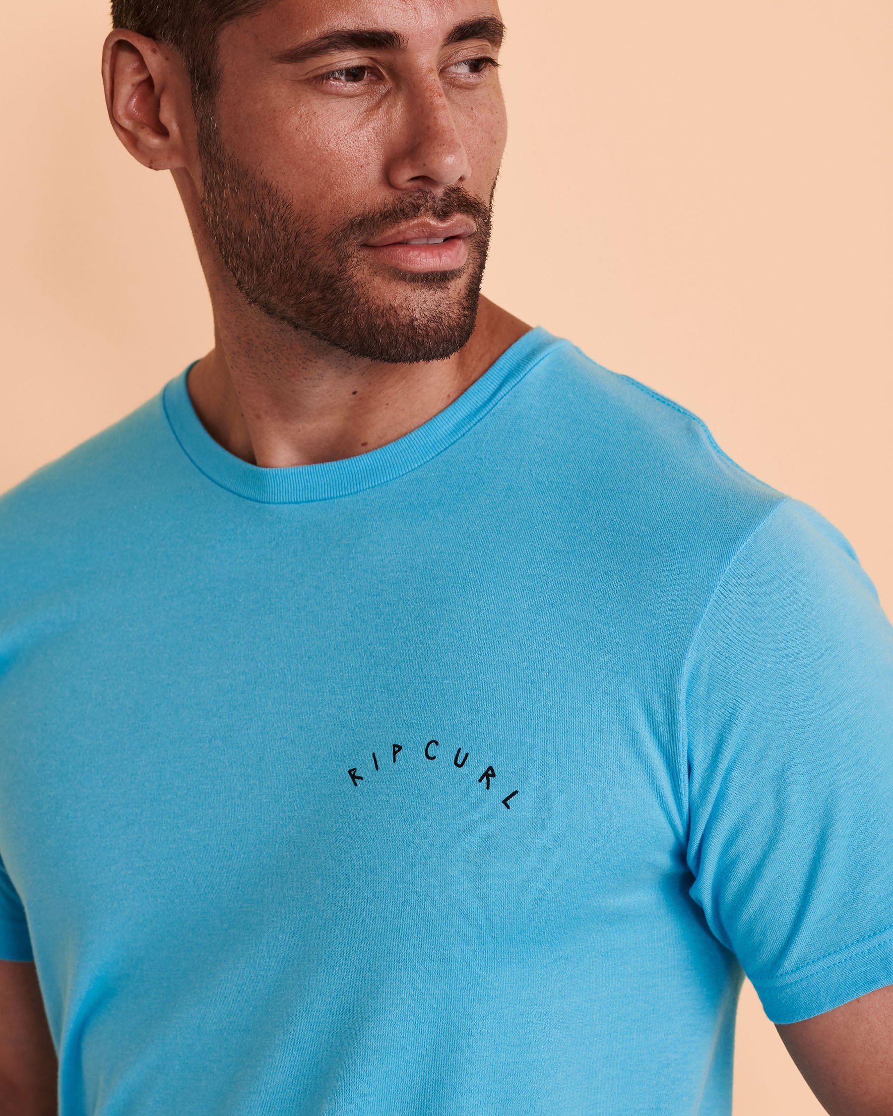 RIP CURL Chandail manches courtes DEAD SLED Aqua 054MTE - Voir3