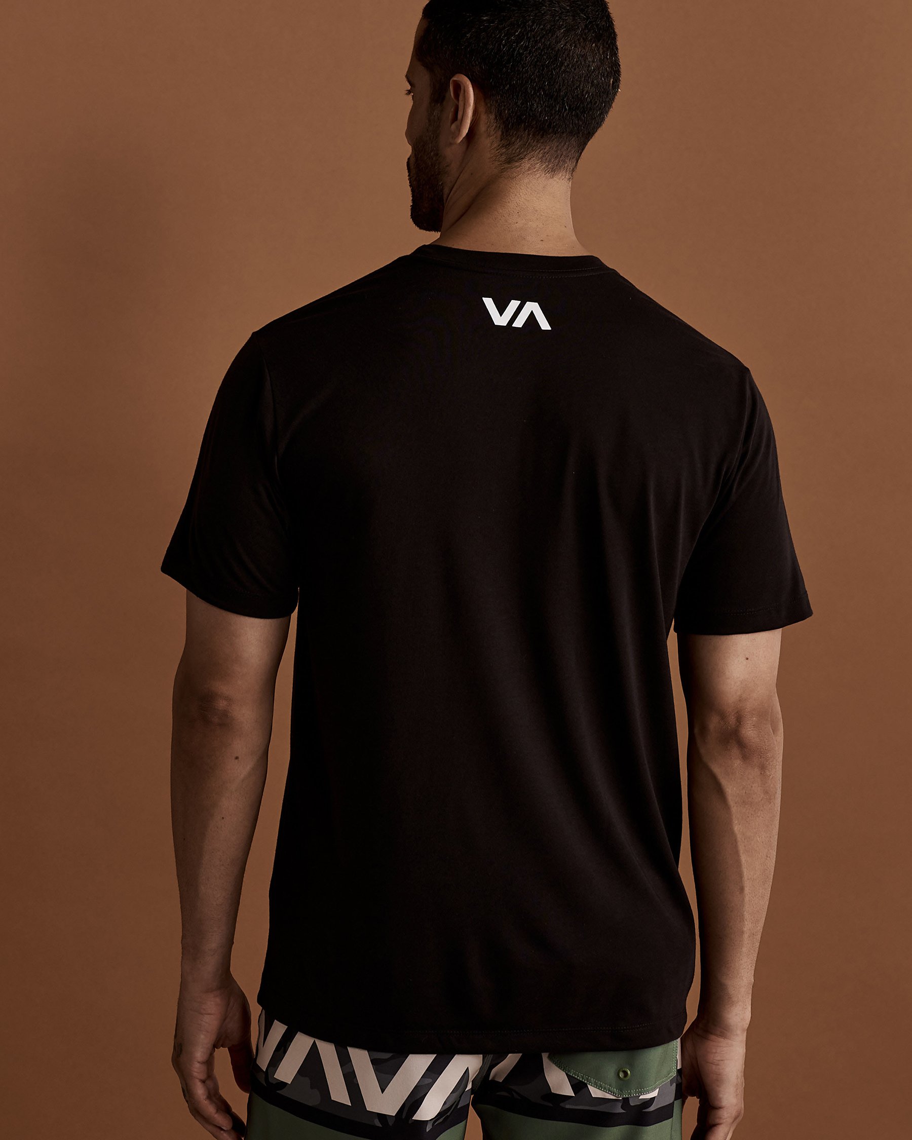 RVCA Chandail manches courtes ICON Noir AVYZT00184 - View2
