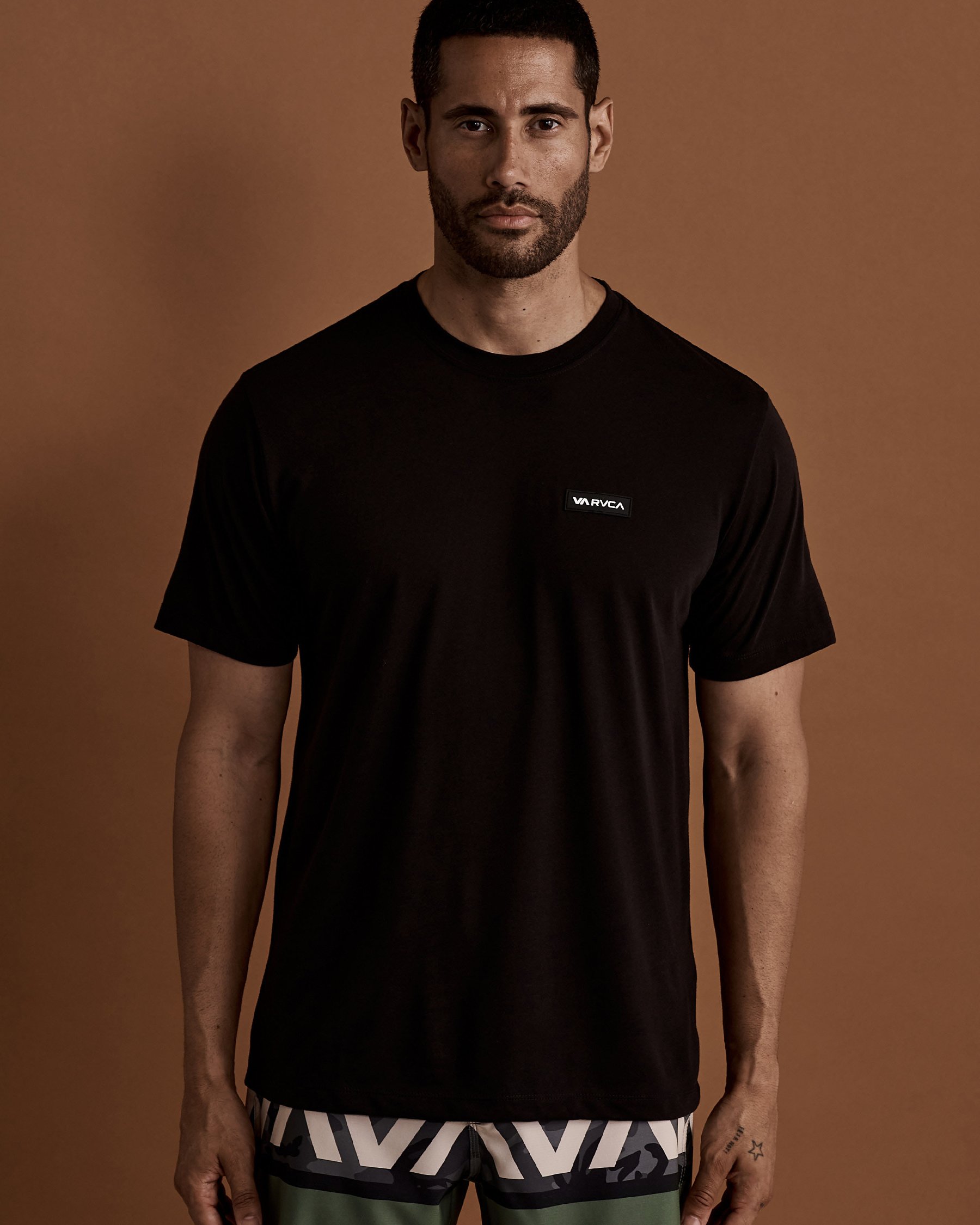 RVCA Chandail manches courtes ICON Noir AVYZT00184 - View3