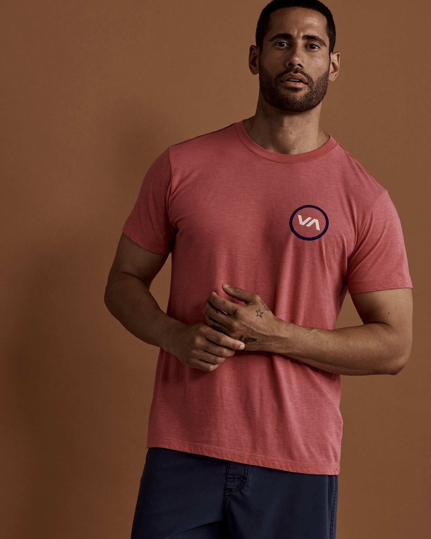 RVCA VA MOD T-shirt Pink AVYZT00745 - View1