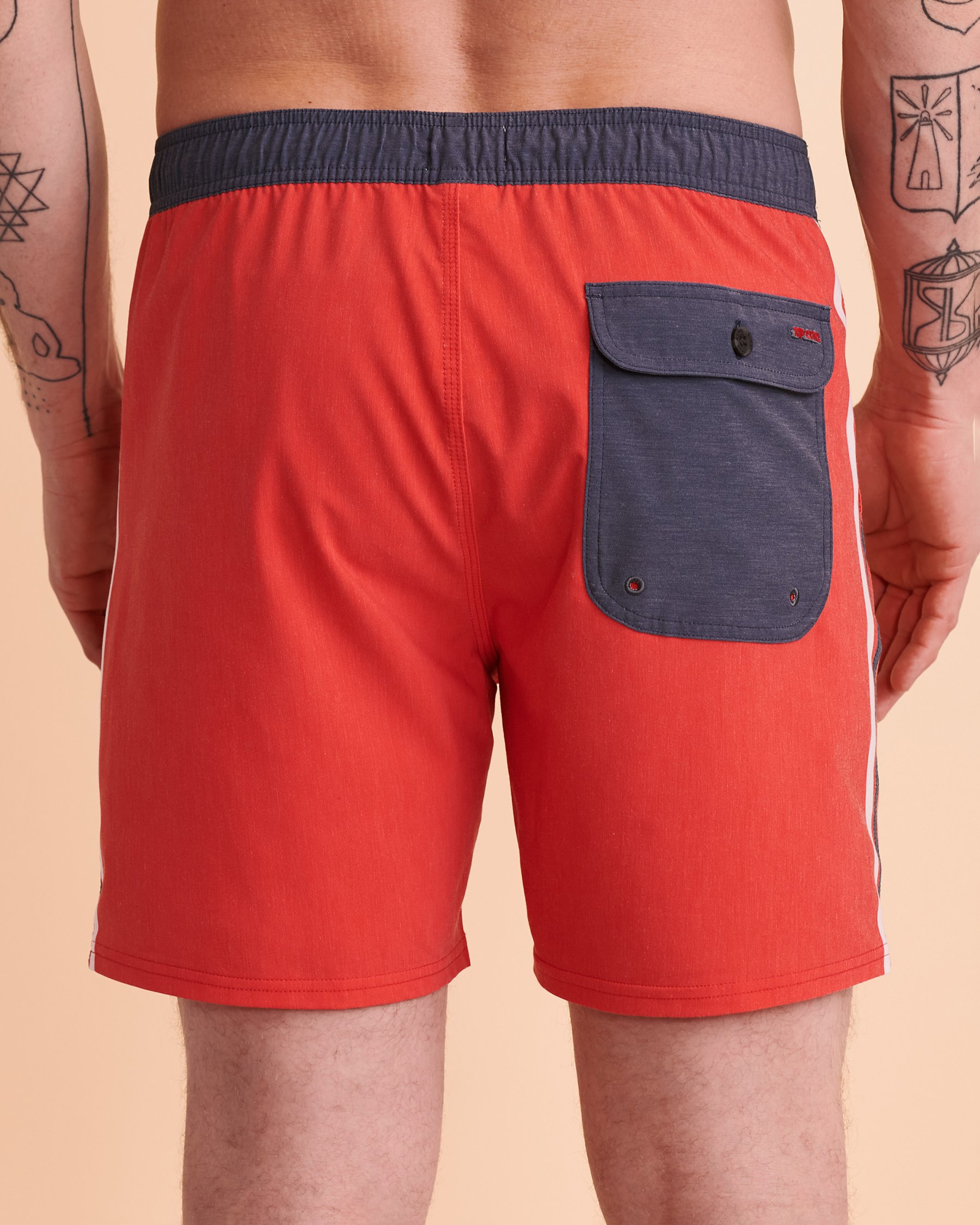 RIP CURL Maillot volley SURF REVIVAL Rouge rétro CBO3F8 - View3