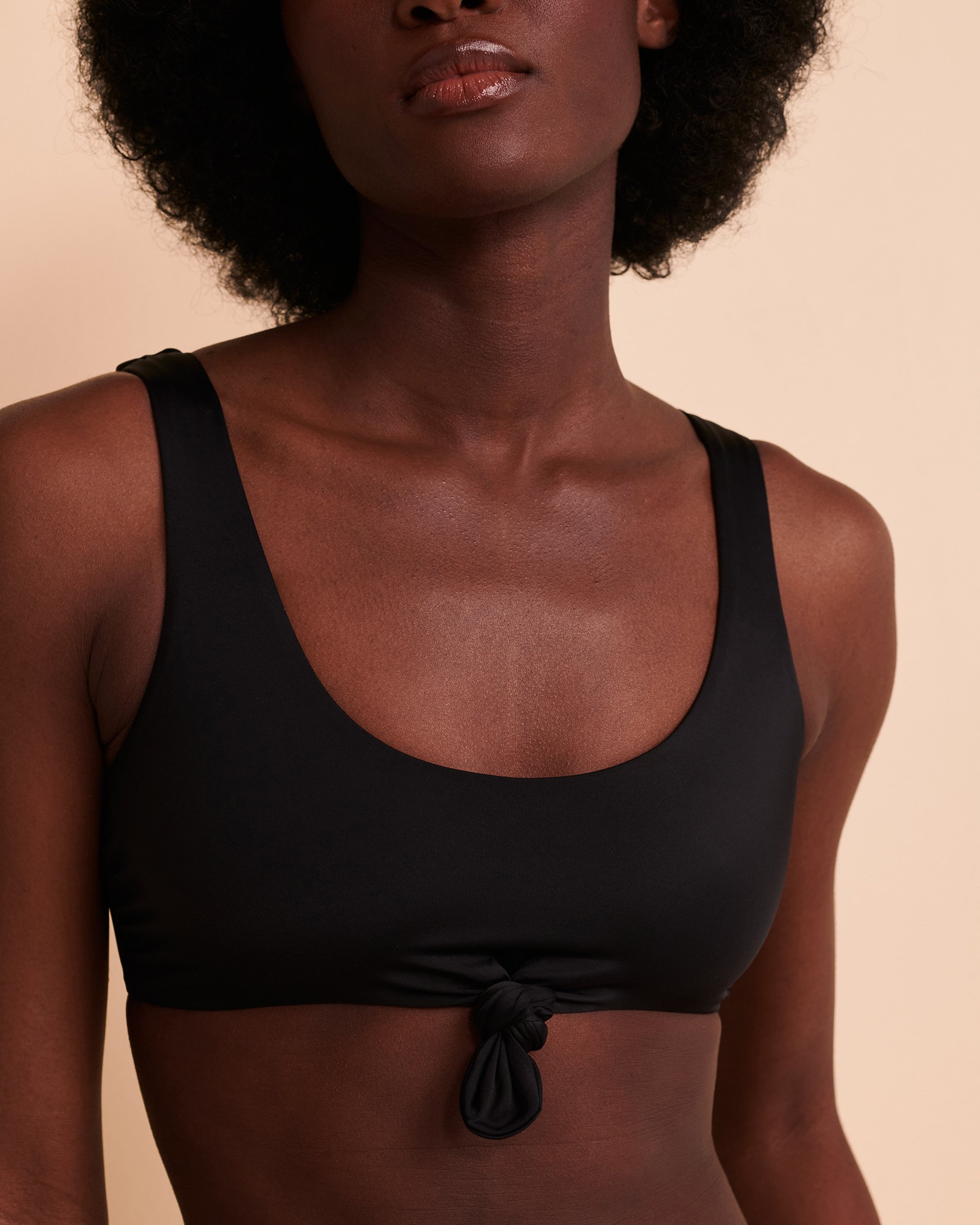 TROPIK SOLID Bralette Bikini Top Black 01100116 - View4