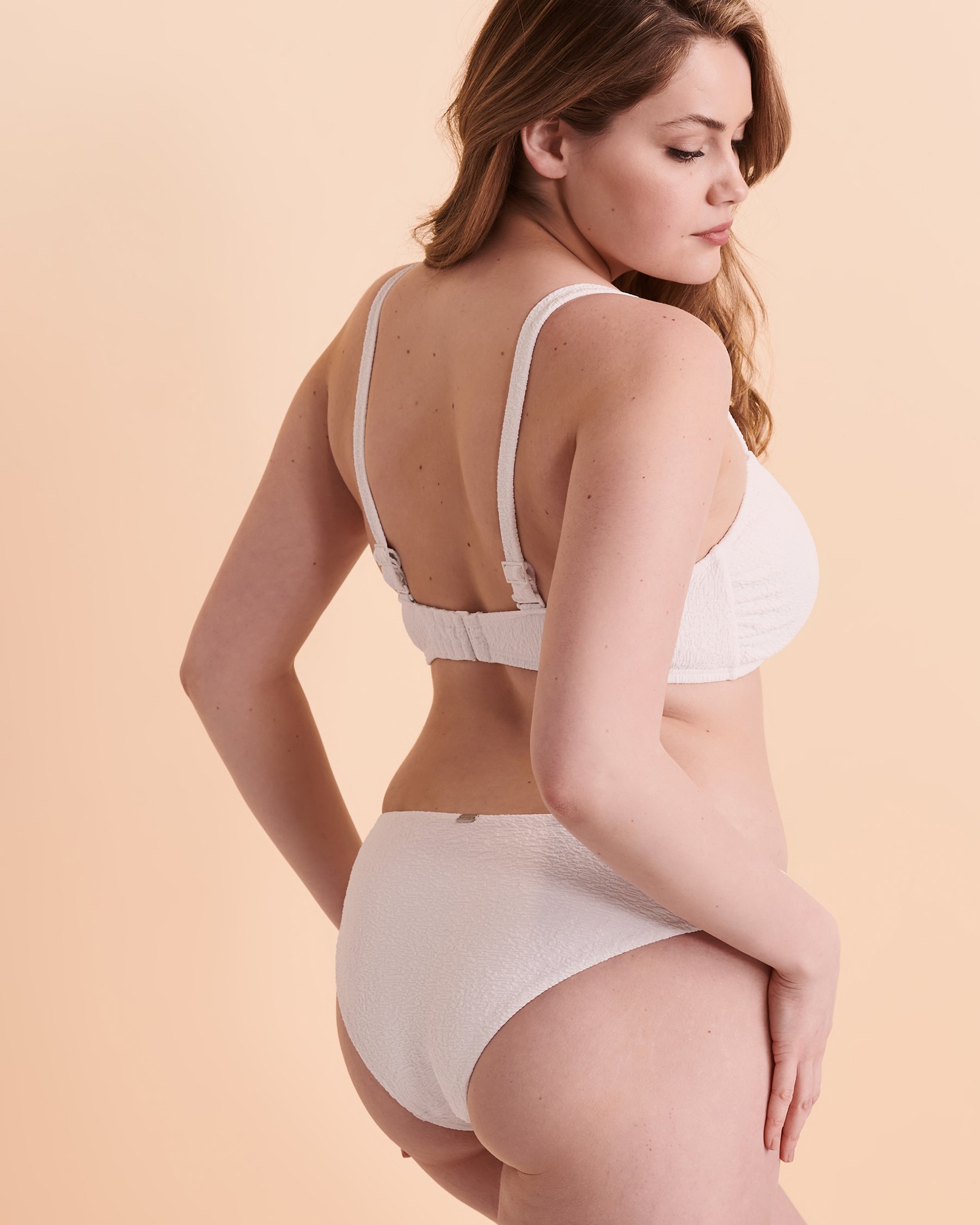 TROPIK TEXTURED D Cup Bikini Top Brilliant white 01200017 - View4