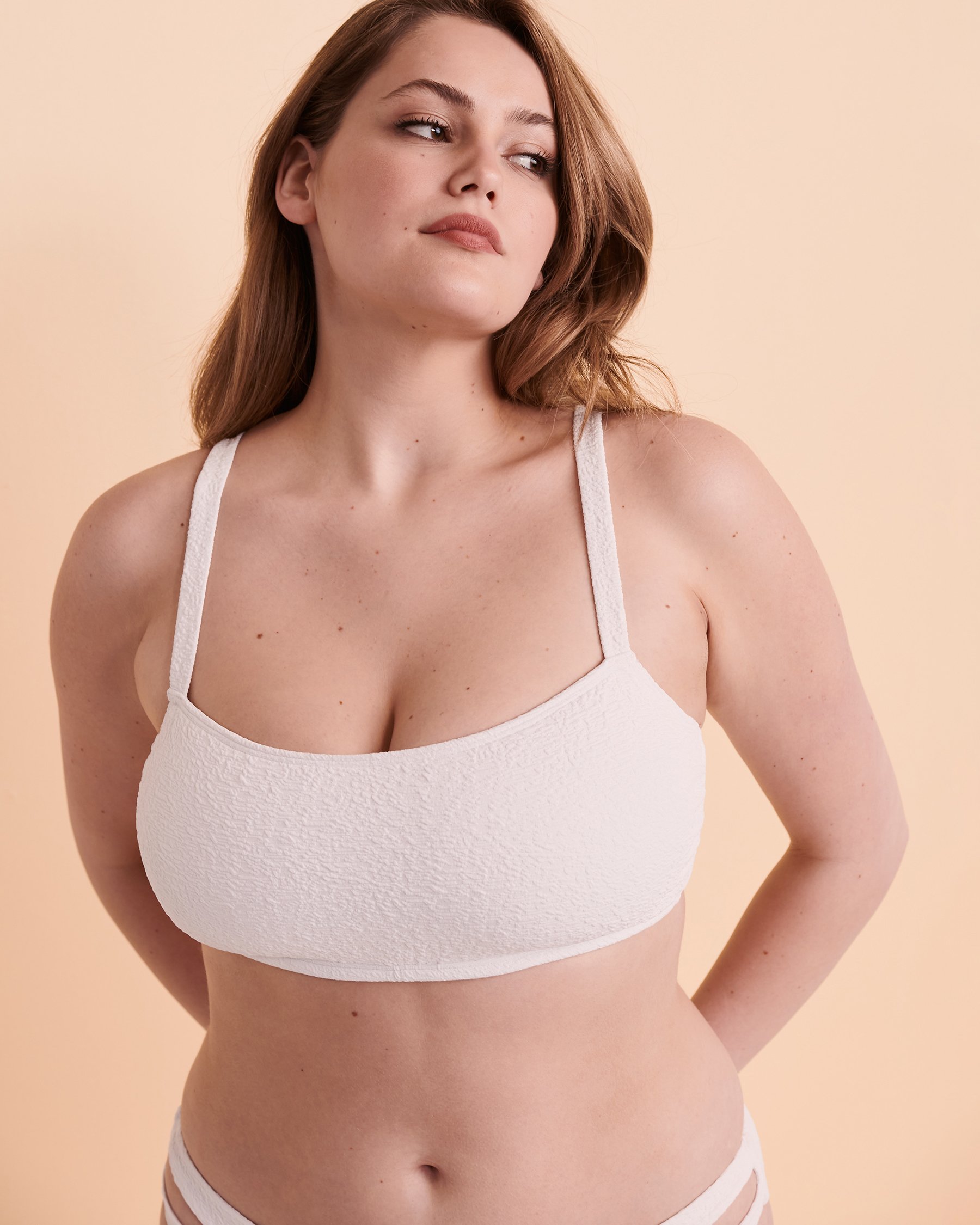 TROPIK TEXTURED D Cup Bikini Top Brilliant white 01200017 - View6