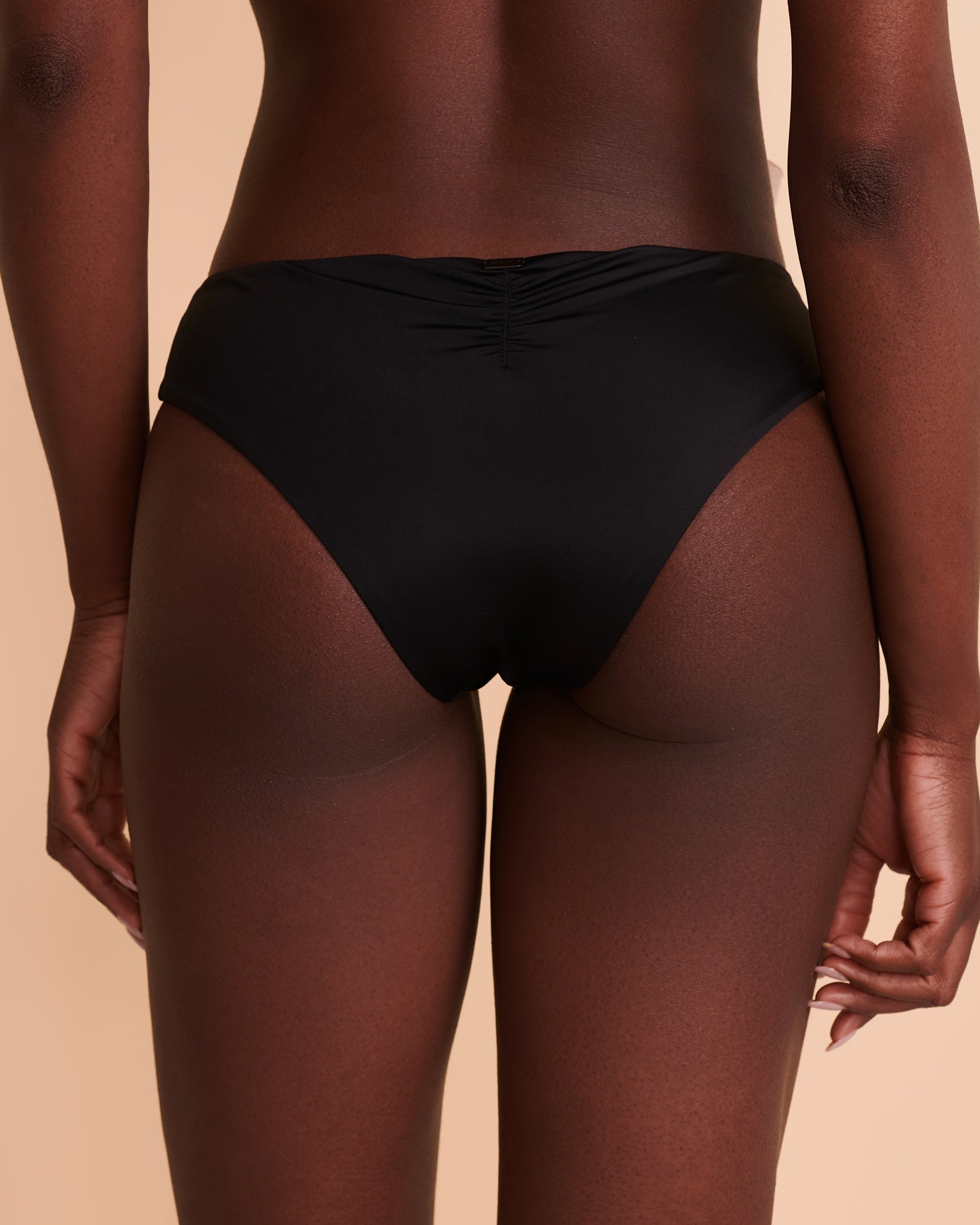 TROPIK SOLID Cheeky Bikini Bottom Black 01300128 - View2