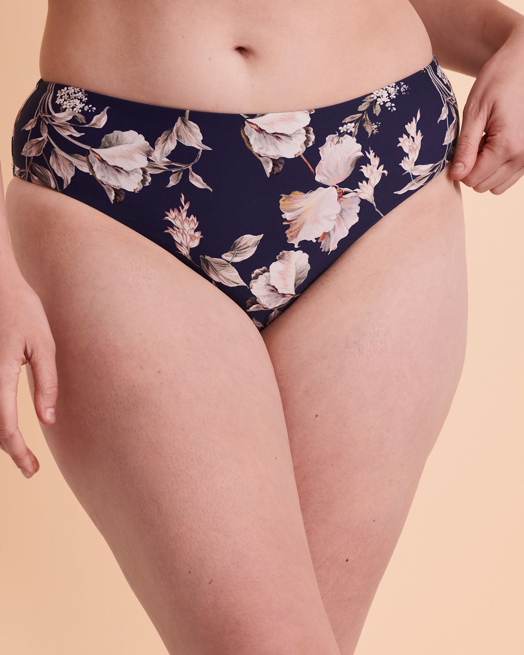 AZURA ARIEL Mid Waist Bikini Bottom Floral SS31288 - View1
