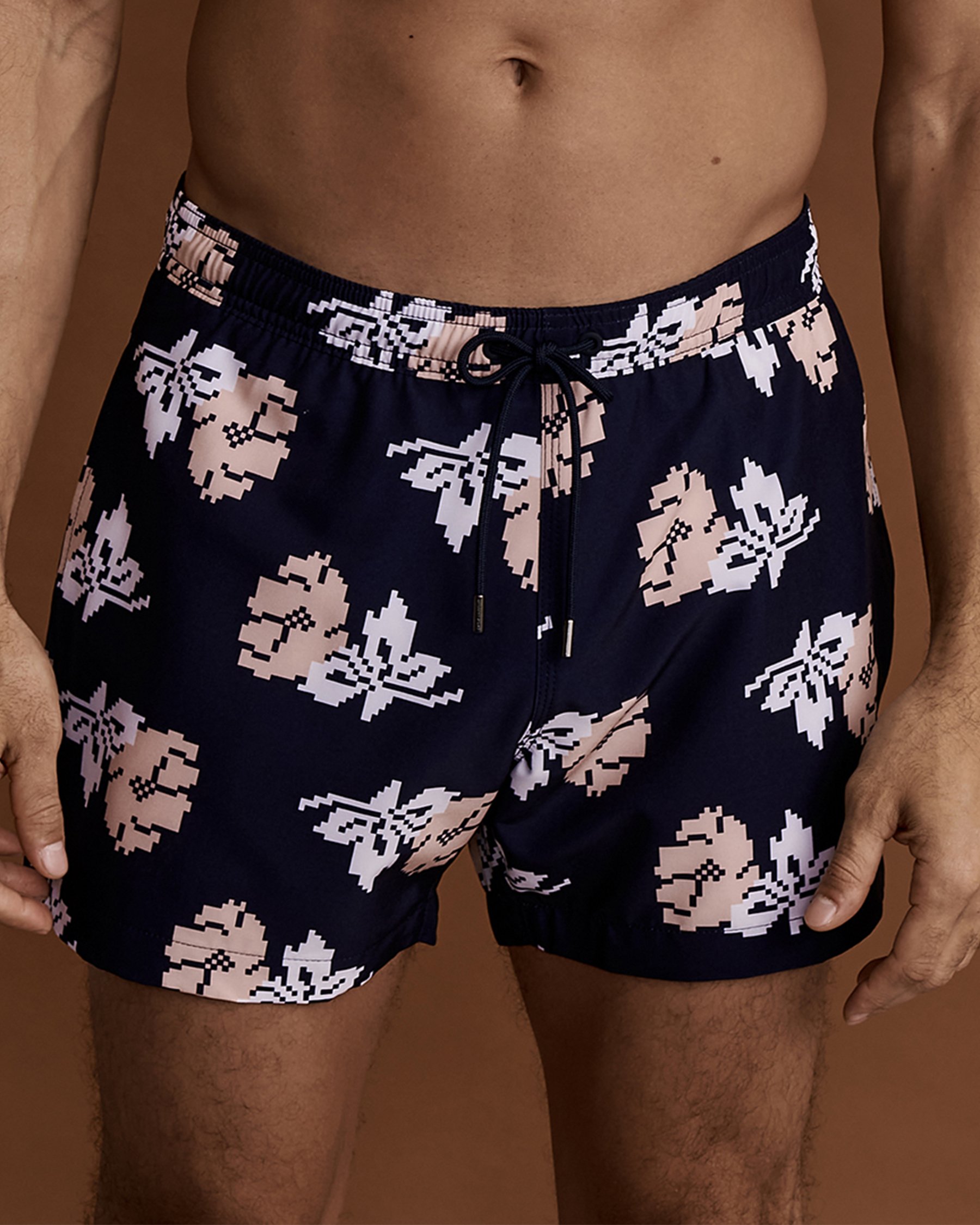 Maillot volley FLORAL Bleu minuit CS270012RY - Voir1