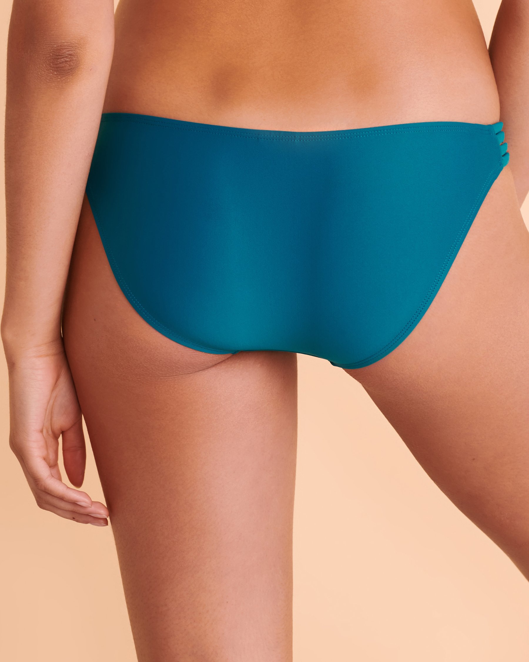BODY GLOVE SMOOTHIES Flirty Surf Rider Side Bands Bikini Bottom Teal 3950641 - View2