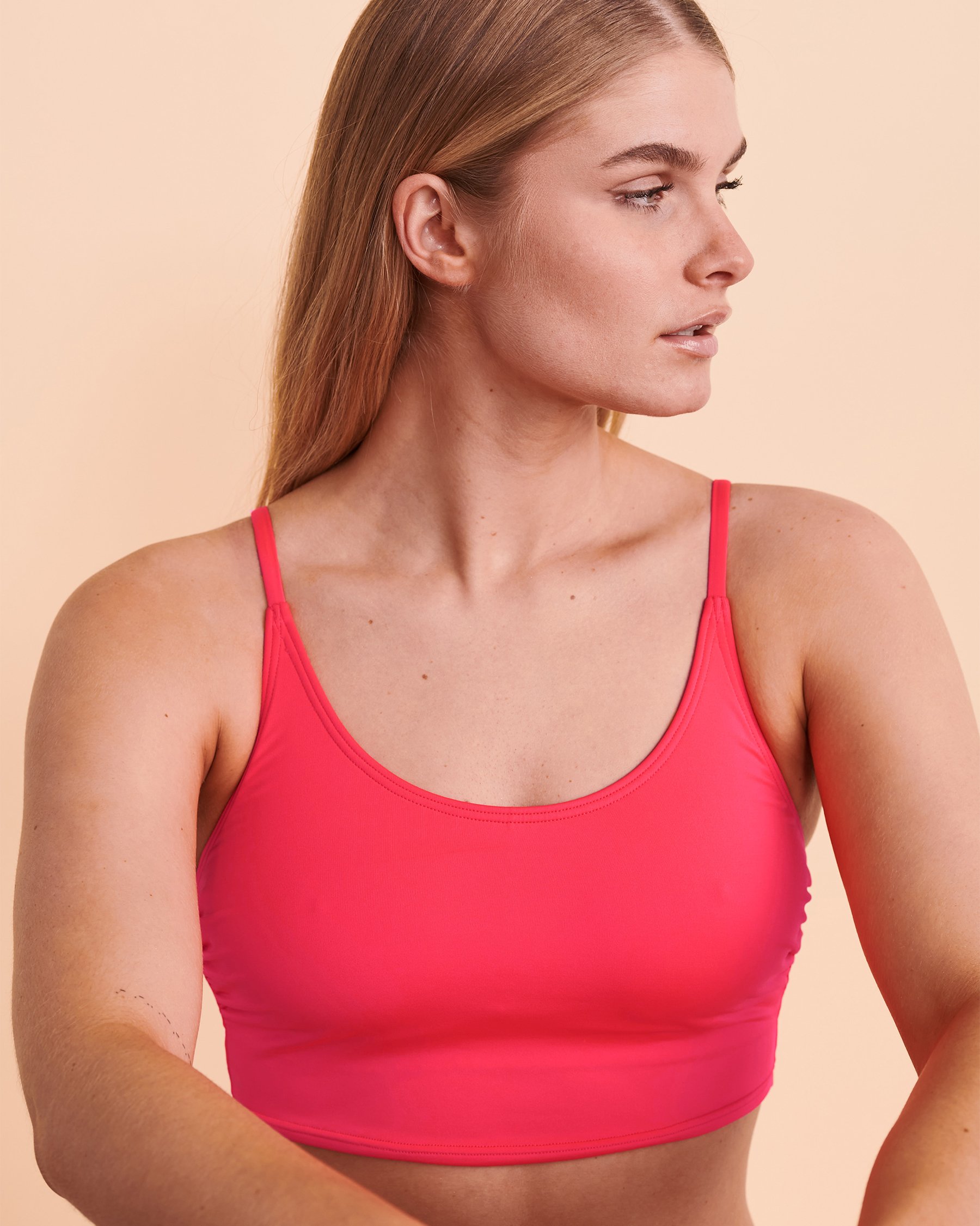 TROPIK DIVA PINK Scoop Neck Tankini Top Pink 01100113 - View2