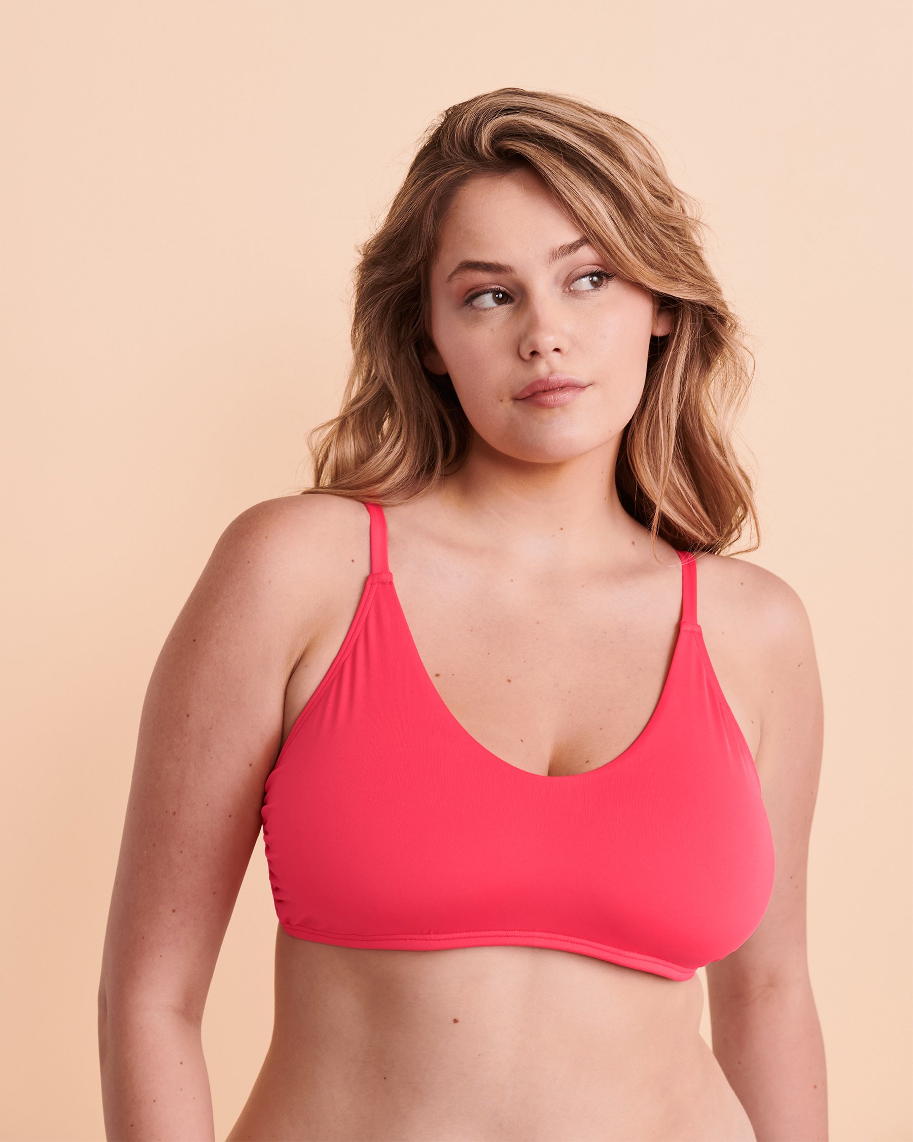 TROPIK DIVA PINK D Cup Bralette Bikini Top Pink 01200025 - View2