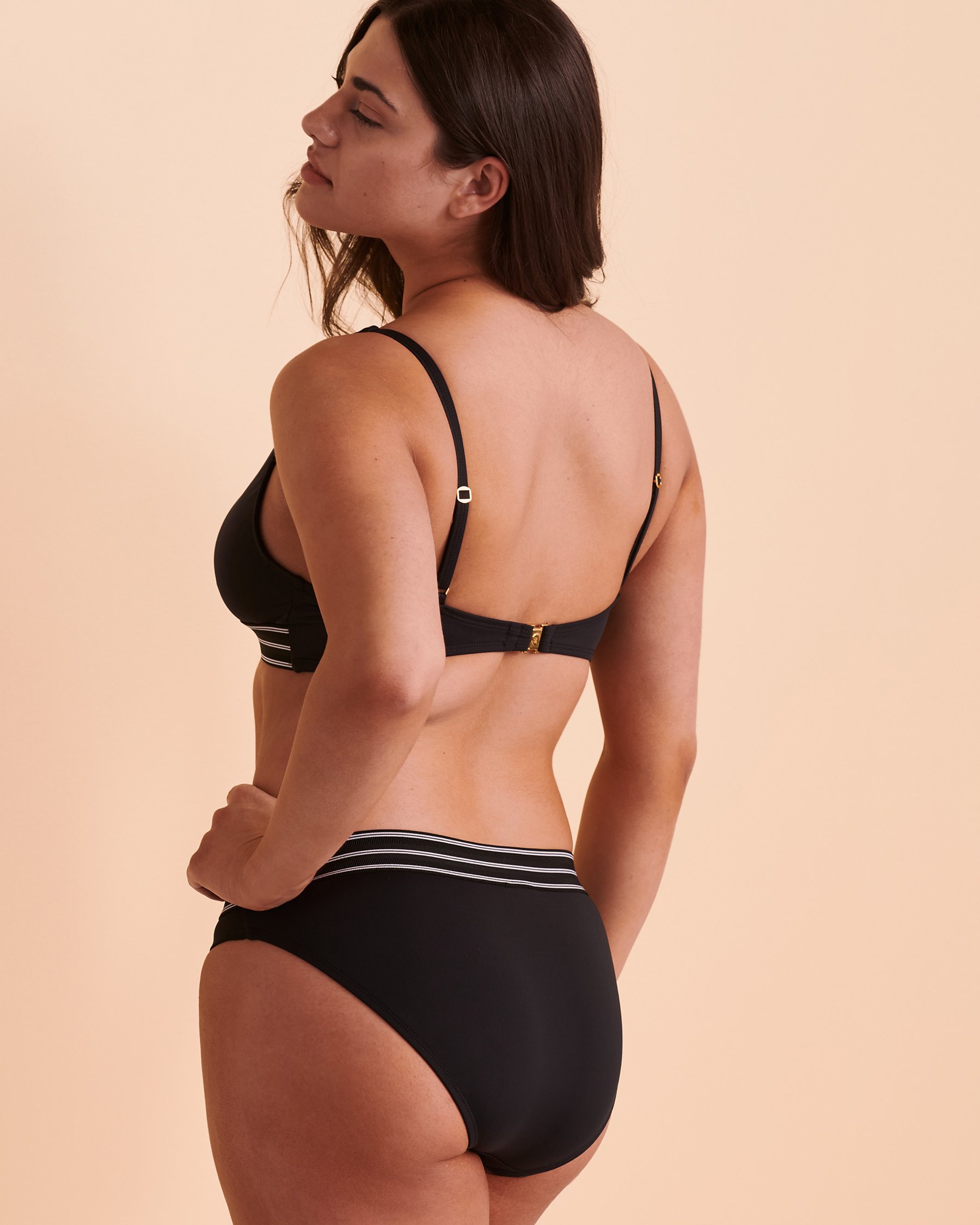 BLEU ROD BEATTIE Haut de bikini une épaule OFF THE GRID Noir RBOG23112H - Voir2