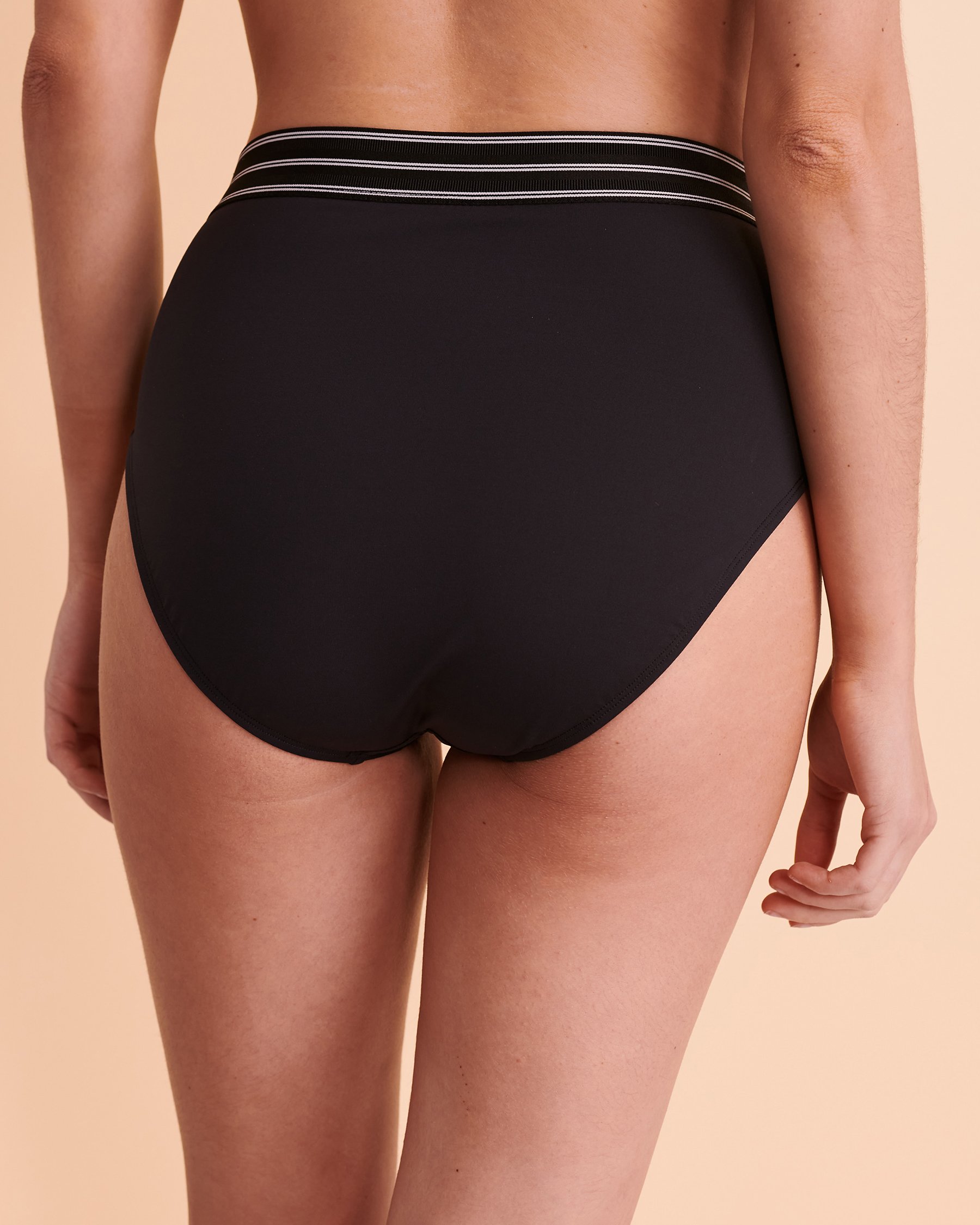 BLEU ROD BEATTIE OFF THE GRID High Waist Bikini Bottom Black RBOG23515H - View2