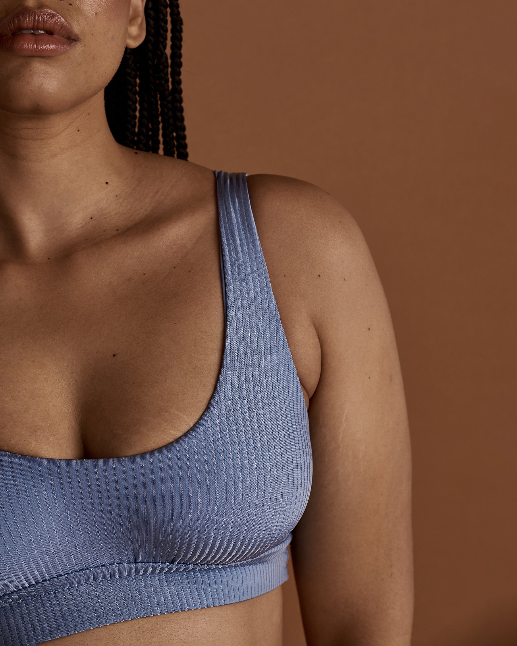 VITAMIN A ECORIB Sienna Bralette Bikini Top Light blue 809T - View4