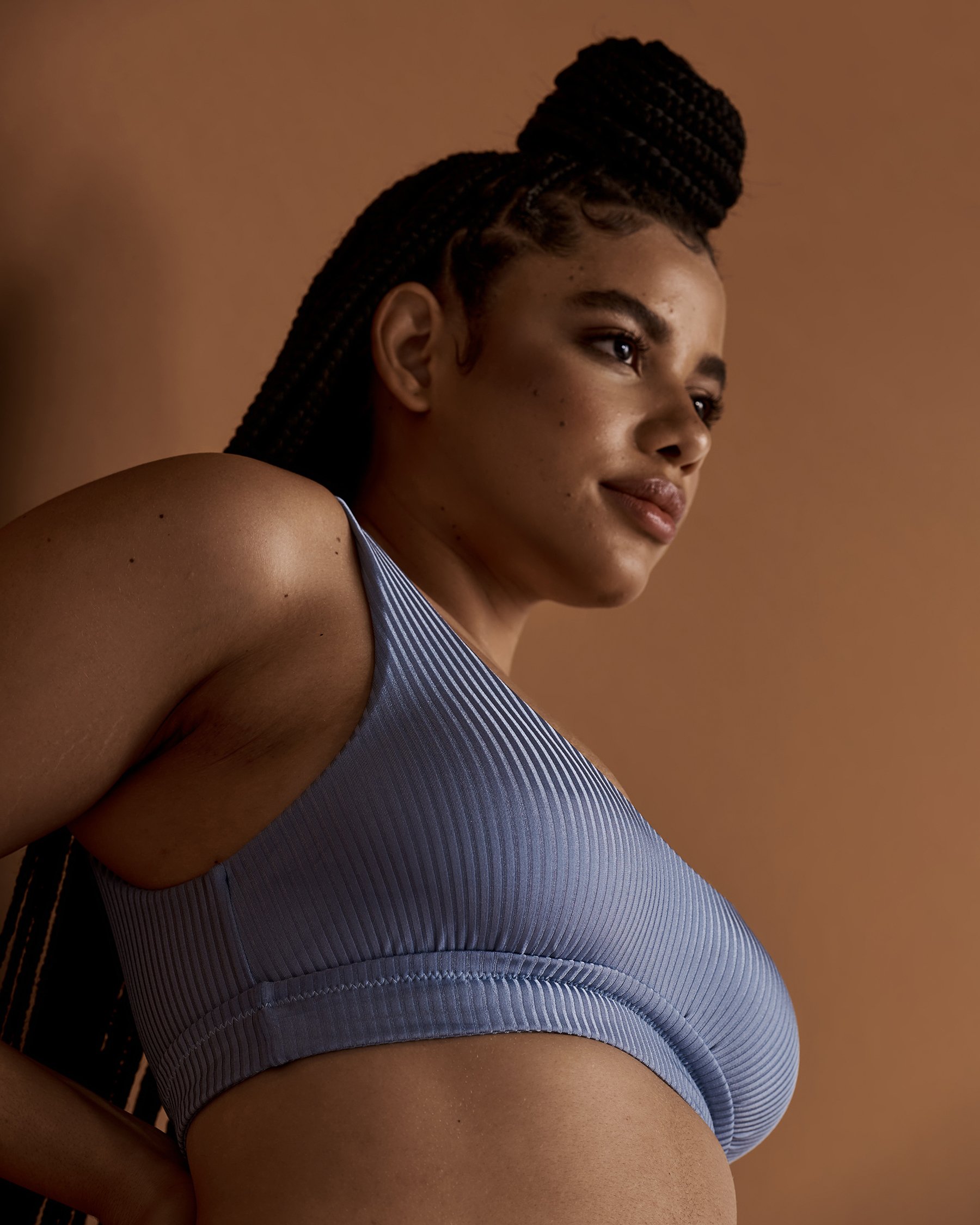 VITAMIN A ECORIB Sienna Bralette Bikini Top Light blue 809T - View5