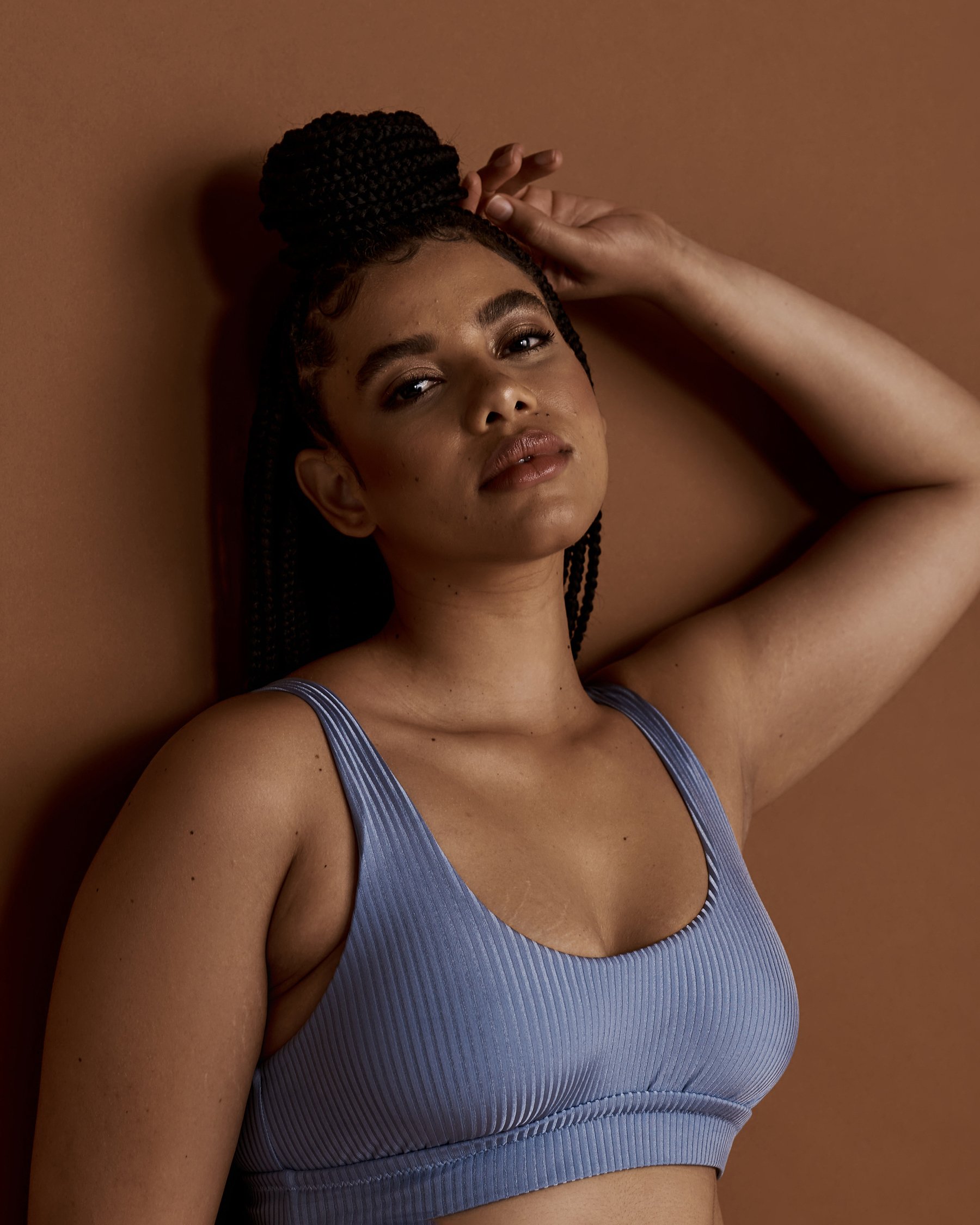VITAMIN A ECORIB Sienna Bralette Bikini Top Light blue 809T - View6