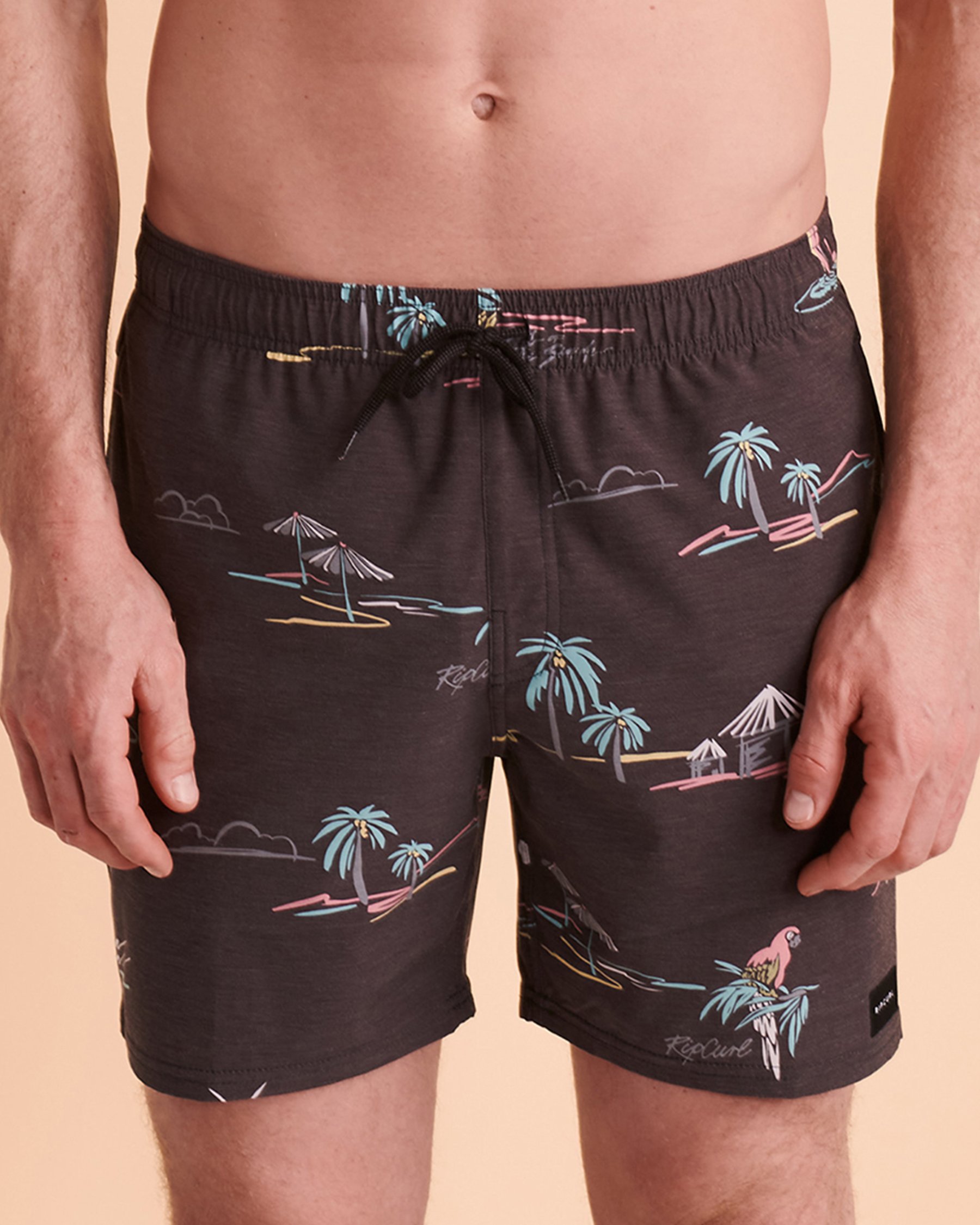 RIP CURL PARTY PACK Volley Swimsuit Black CBOTW9 - View1