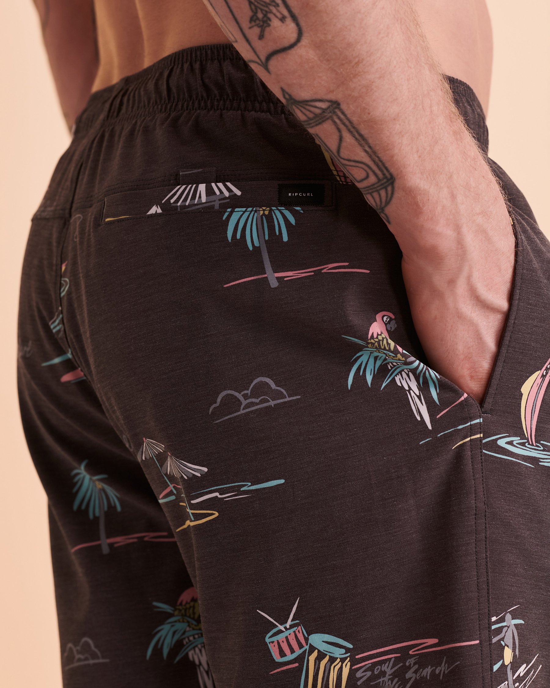 RIP CURL PARTY PACK Volley Swimsuit Black CBOTW9 - View3