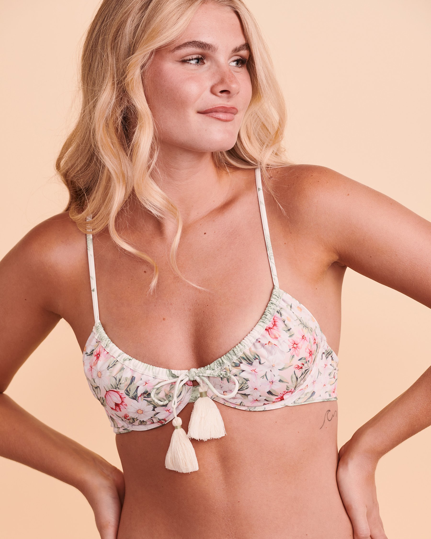 MAAJI COCO FOREST Reversible Plunge Bikini Top Forest 2699SUN602 - View2