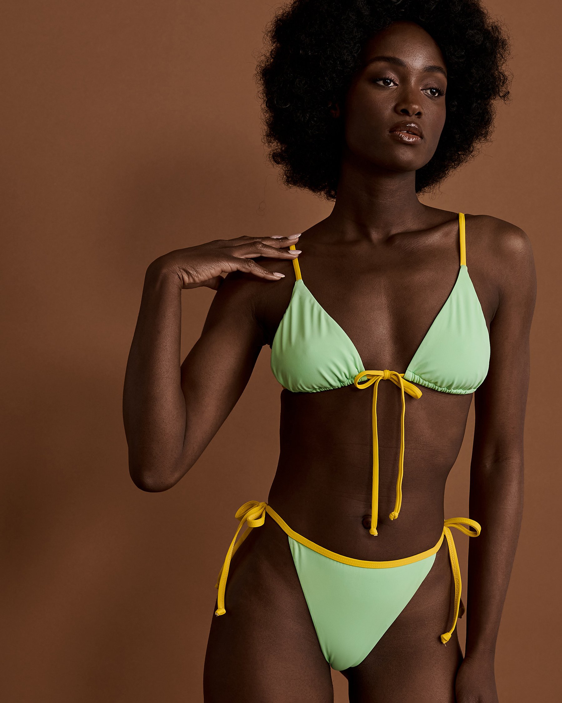 DIPPIN'DAISY'S COVE Triangle Bikini Top Mojito D4103 - View3
