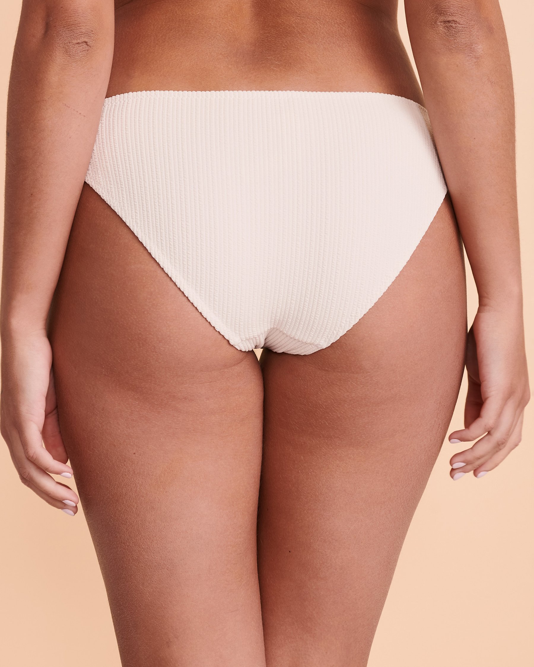 POLO RALPH LAUREN Bas de bikini hipster TWIST RIB Blanc chaud 21252350 - Voir2