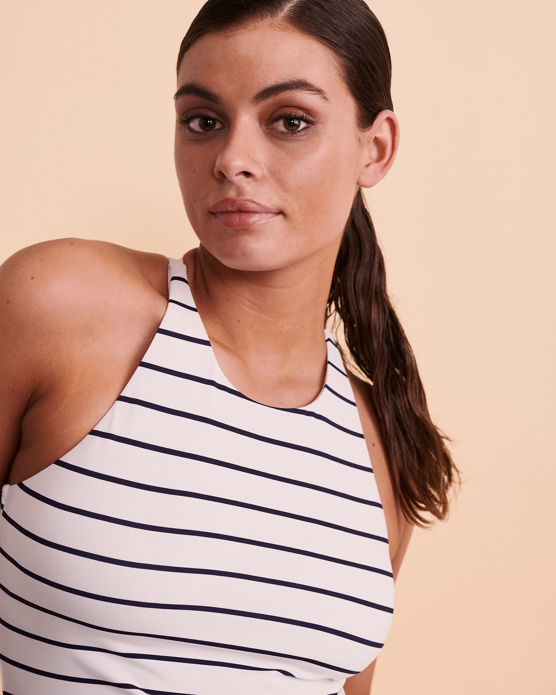 NAUTICA CATCH OF THE DAY High Neck Tankini Top Navy 8L2CD28 - View4
