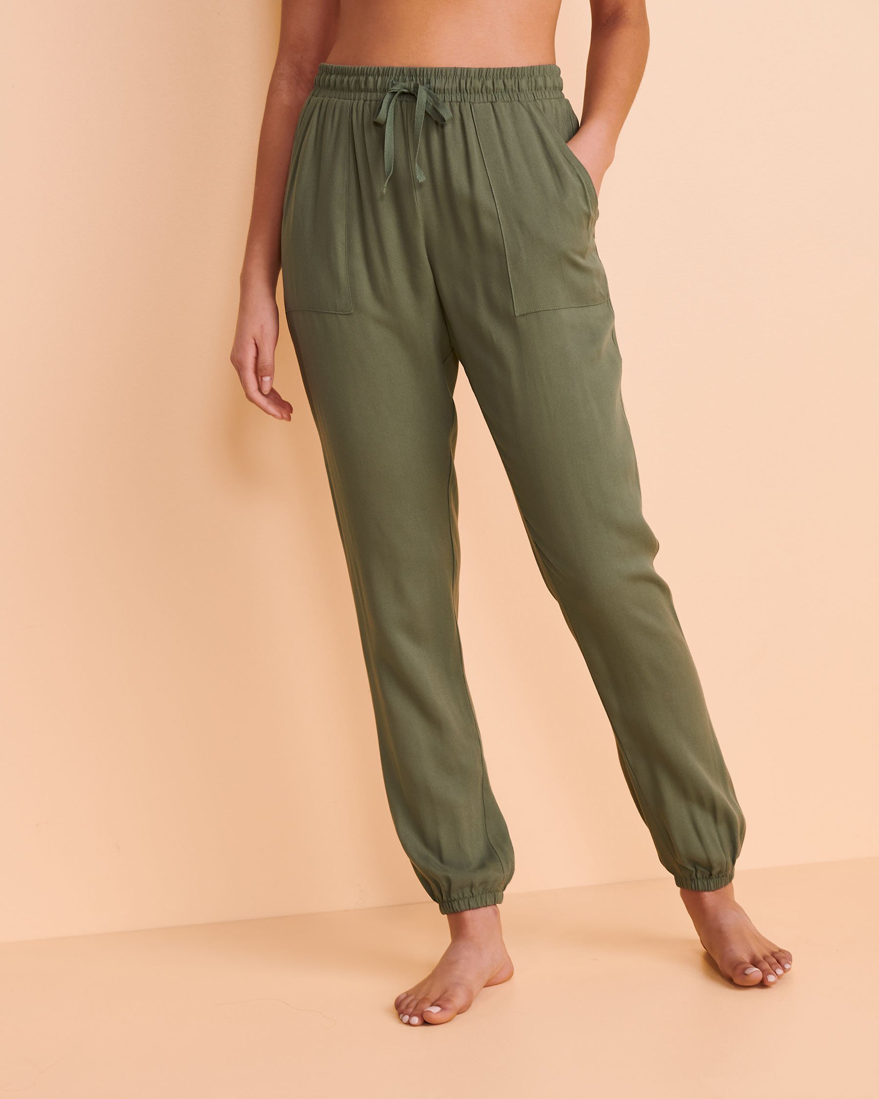 TROPIK Pants with Pockets Dark green 02200026 - View1